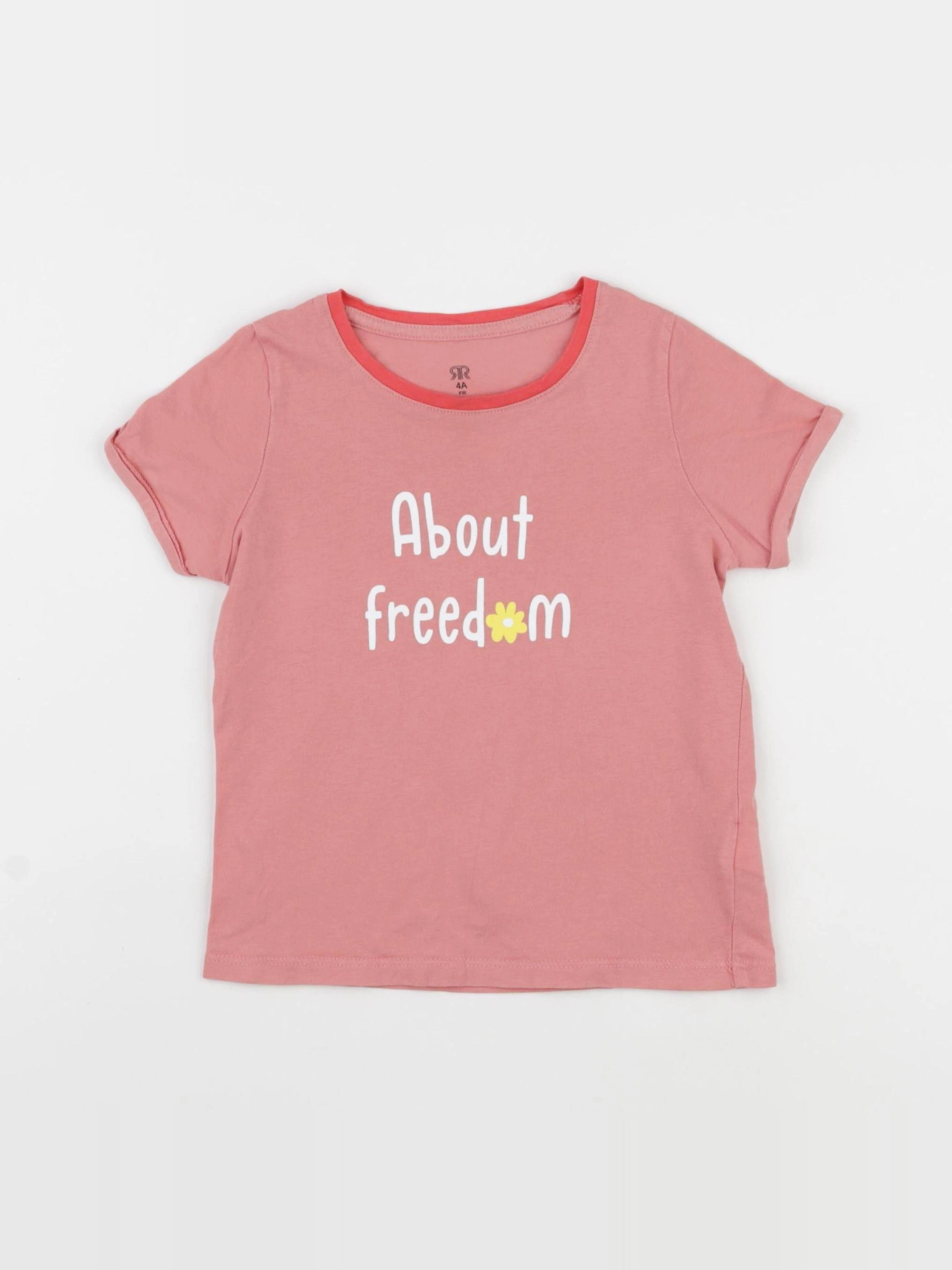 La Redoute - tee-shirt rose - 4 ans