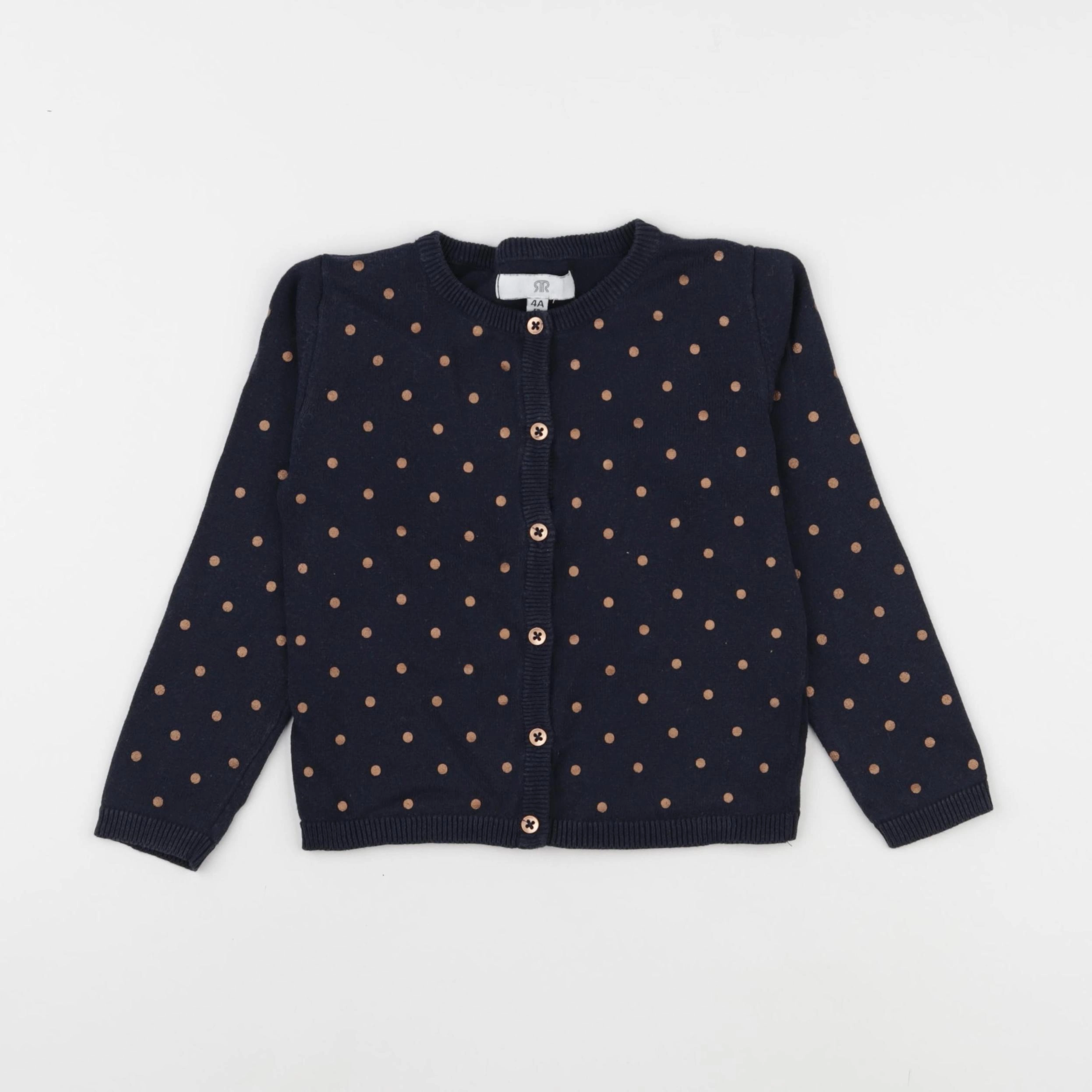 La Redoute - gilet bleu, bronze - 4 ans