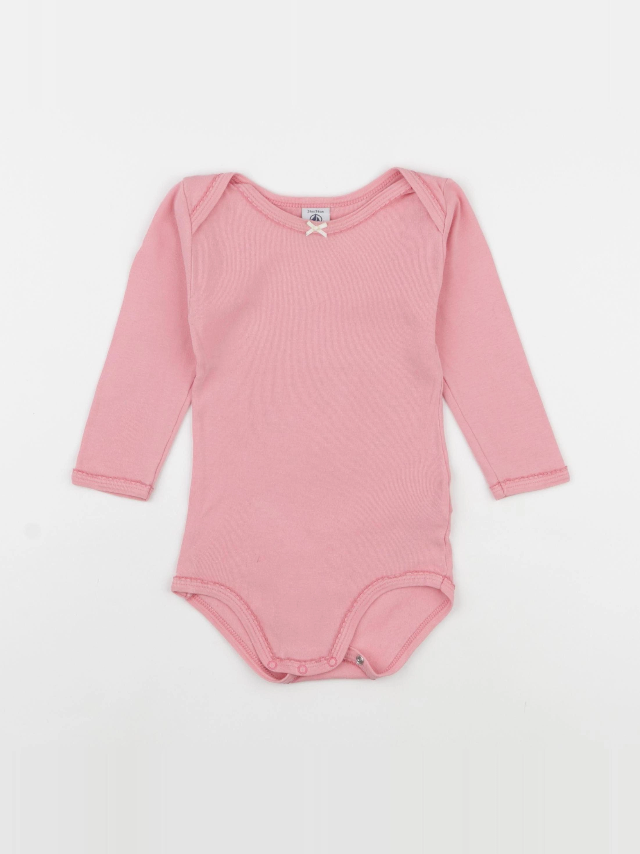 Petit Bateau - body rose - 24 mois