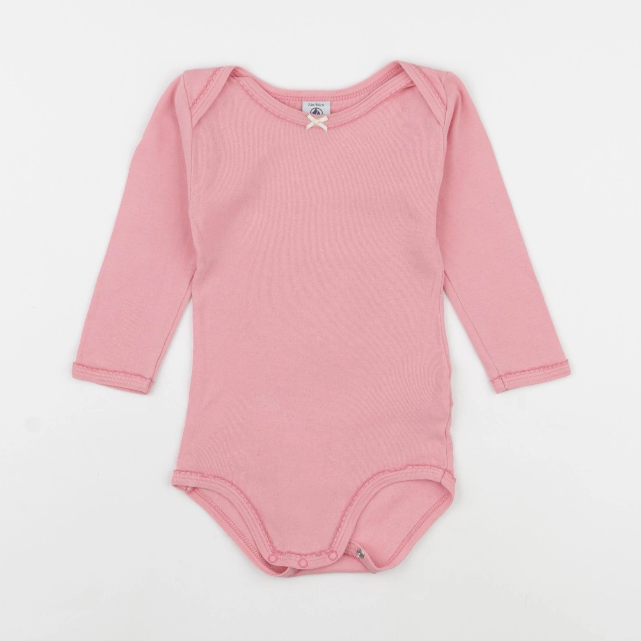 Petit Bateau - body rose - 24 mois