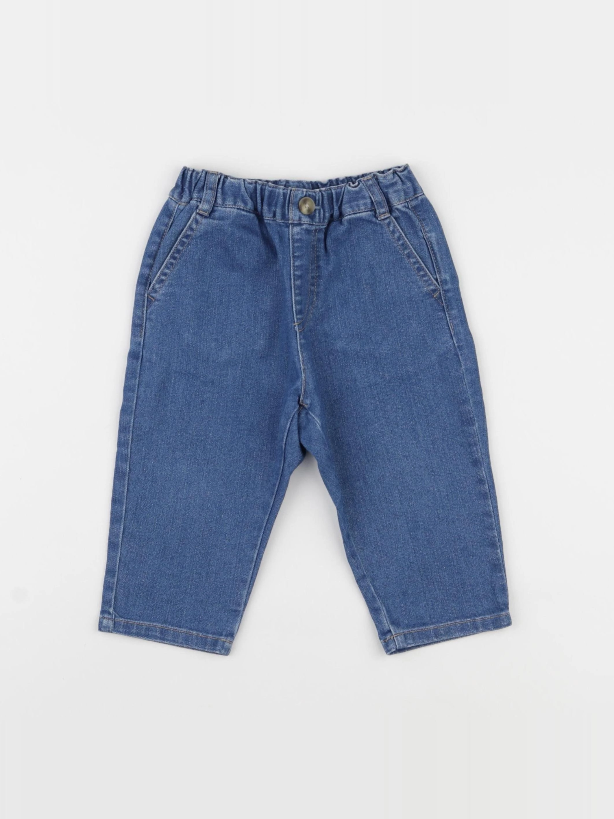 Uniqlo - jean bleu - 12/18 mois