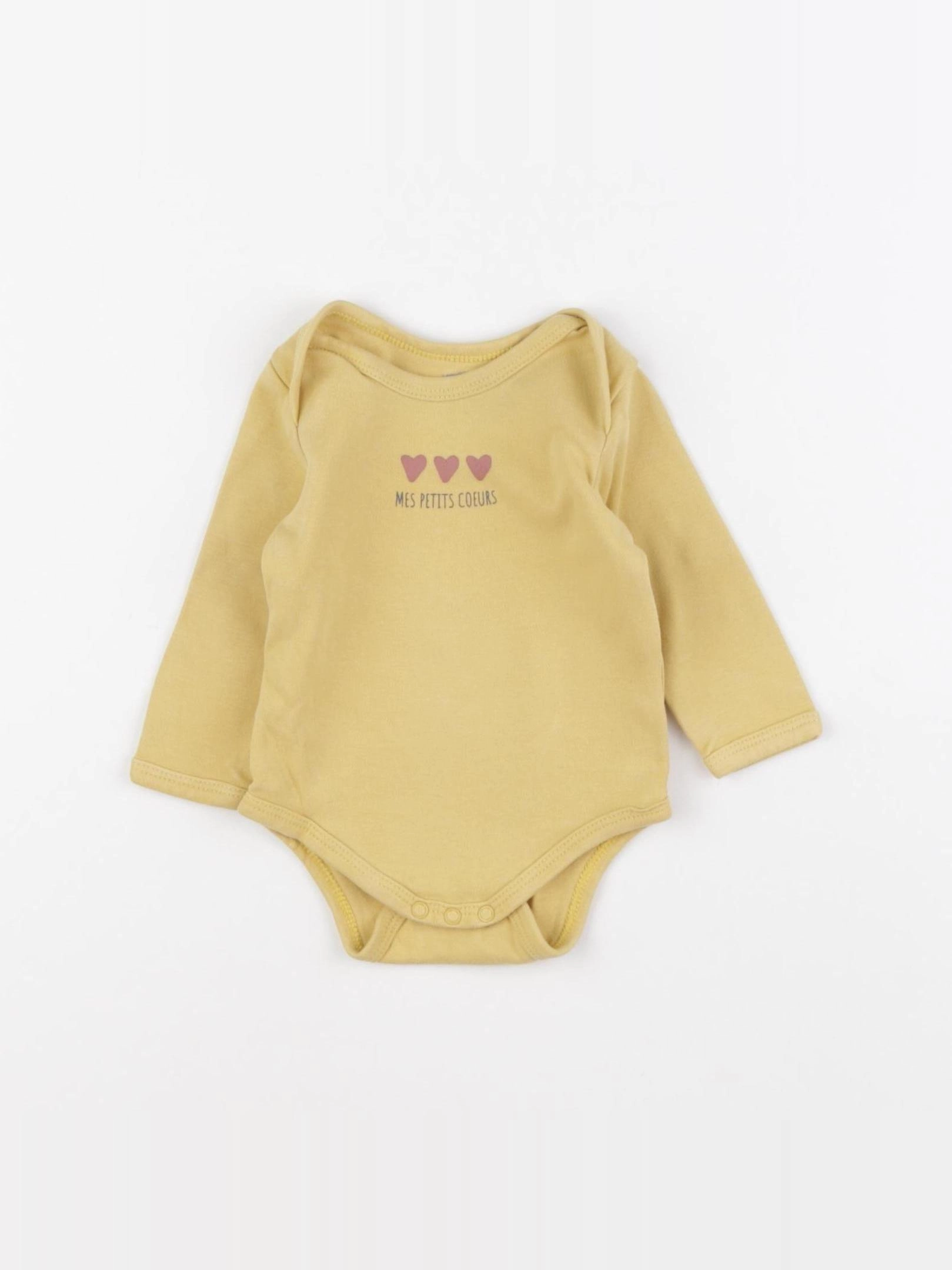 Vertbaudet - body jaune - 6 mois