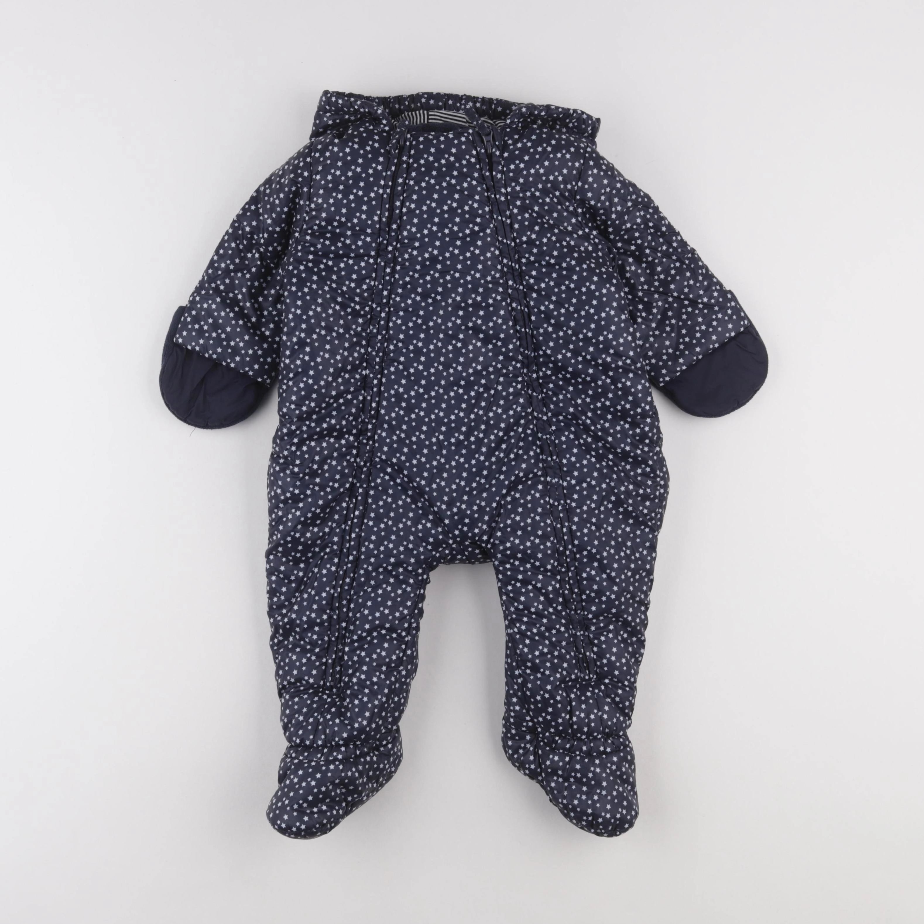 Petit Bateau - combi-pilote bleu - 12 mois
