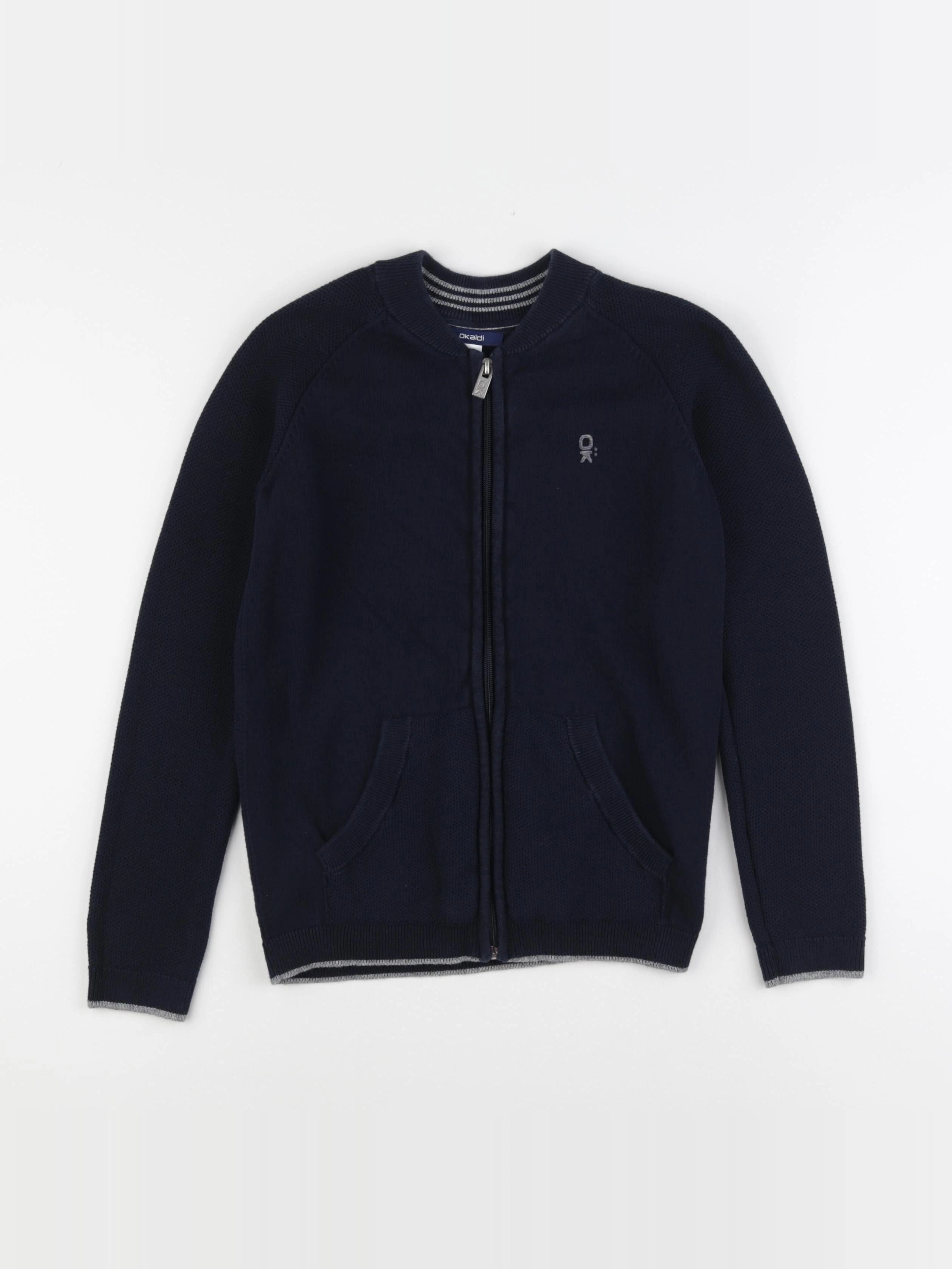 Okaidi - gilet bleu - 10 ans