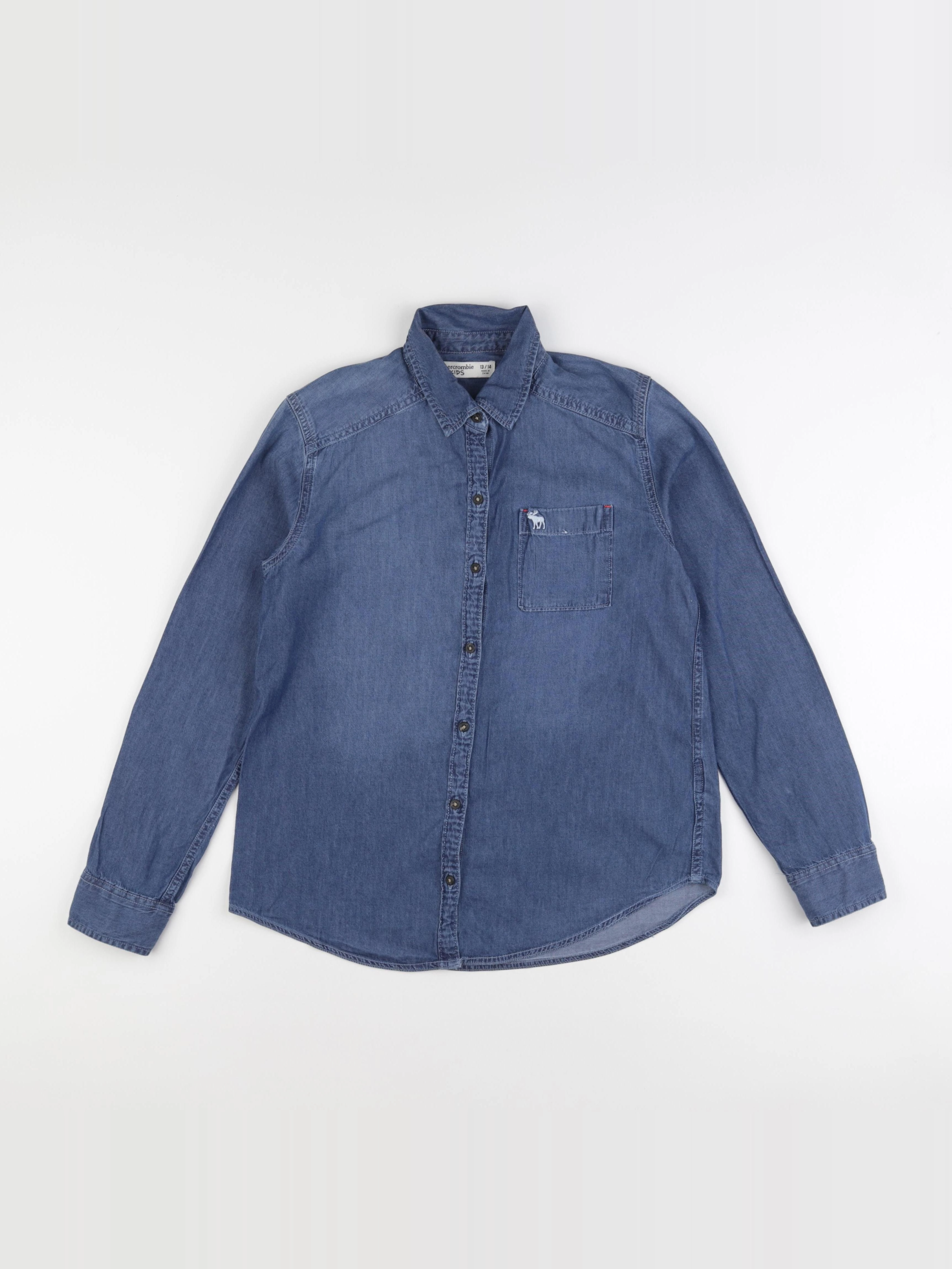 Abercrombie - chemise bleu - 13/14 ans