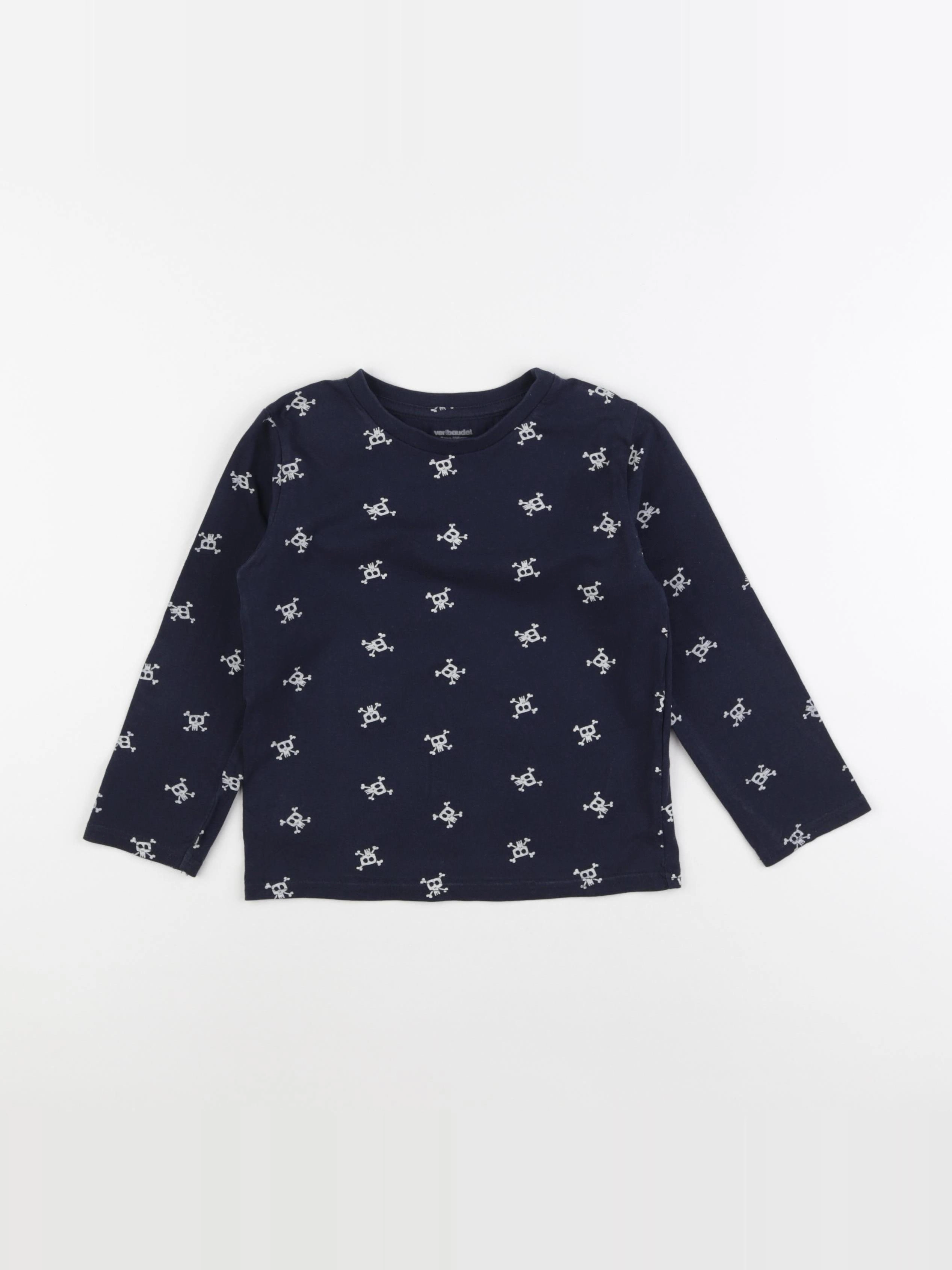 Vertbaudet - tee-shirt bleu - 5 ans