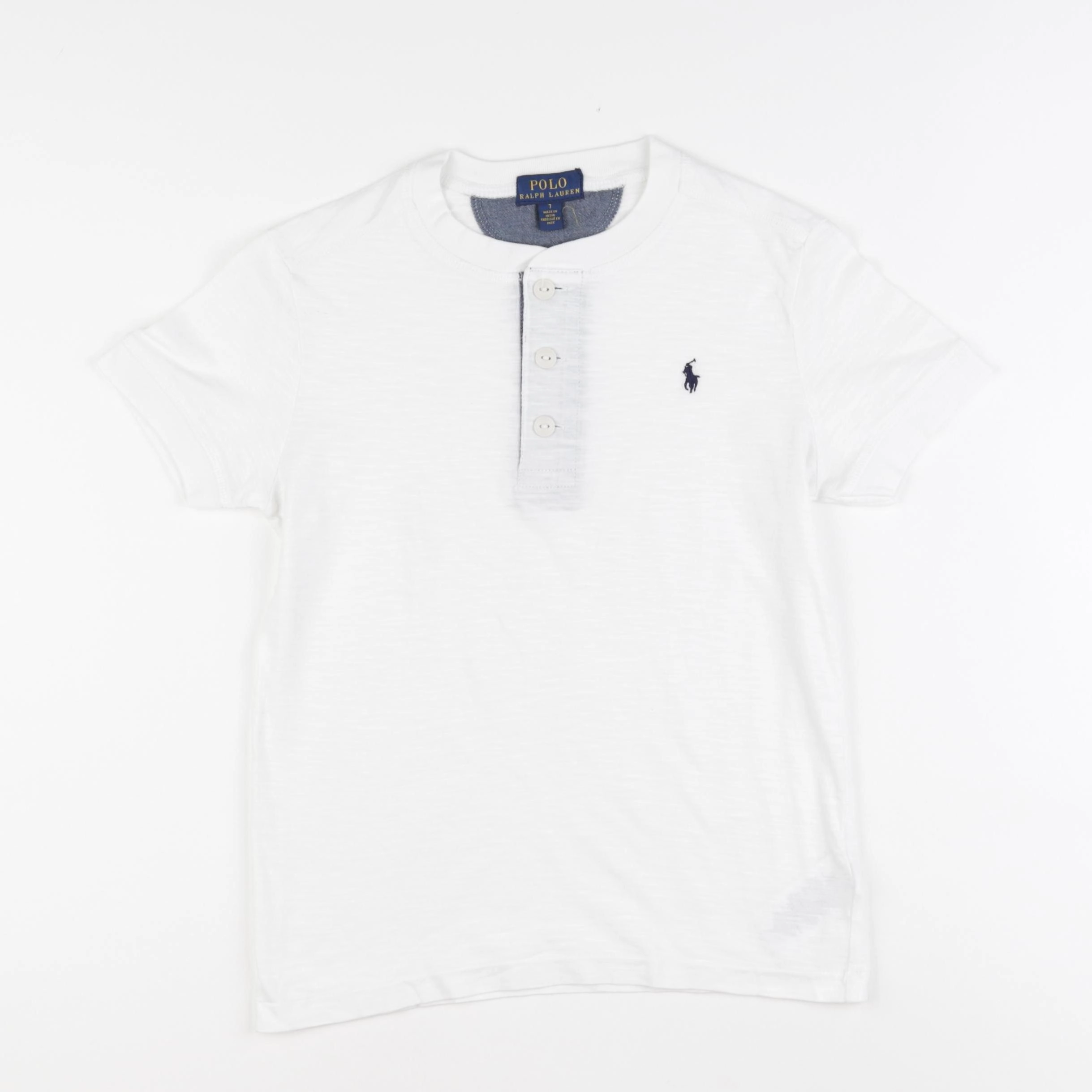 Ralph Lauren - polo blanc - 7 ans
