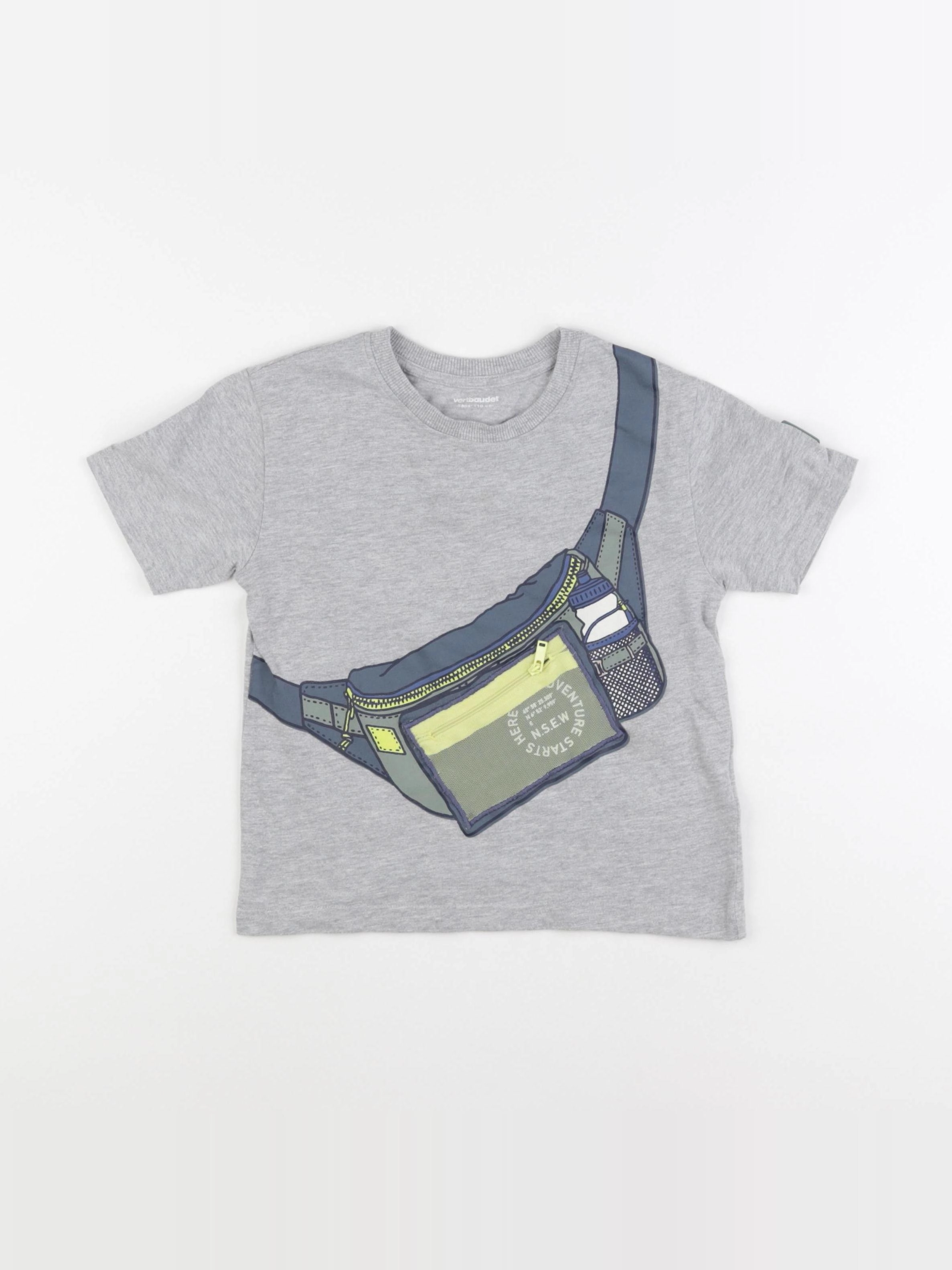 Vertbaudet - tee-shirt gris - 5 ans
