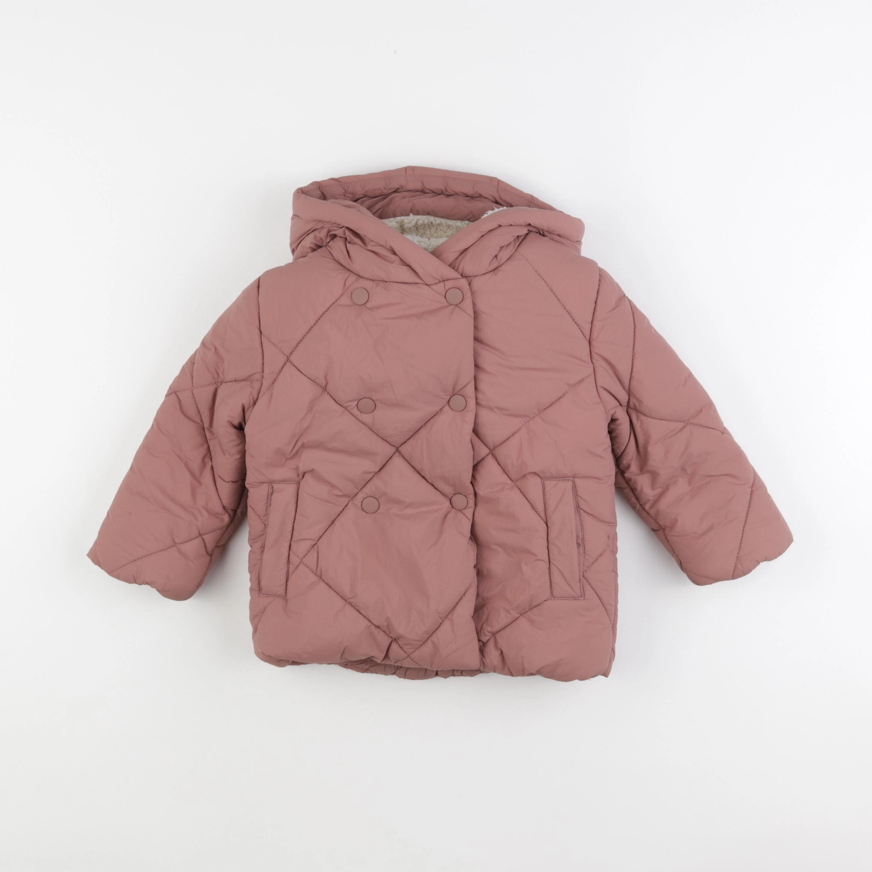 Vertbaudet - doudoune rose - 3 ans