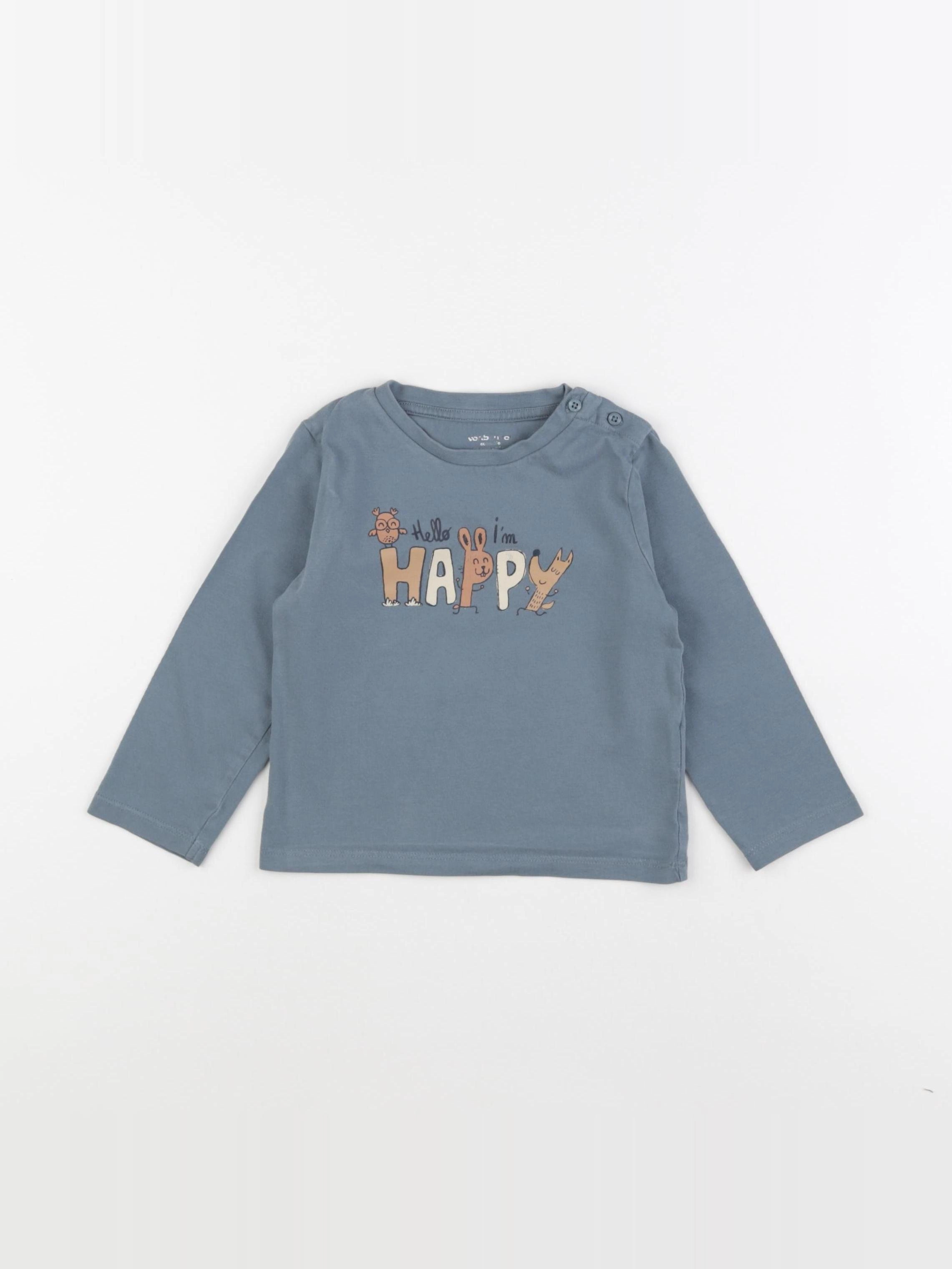 Vertbaudet - tee-shirt bleu - 24 mois