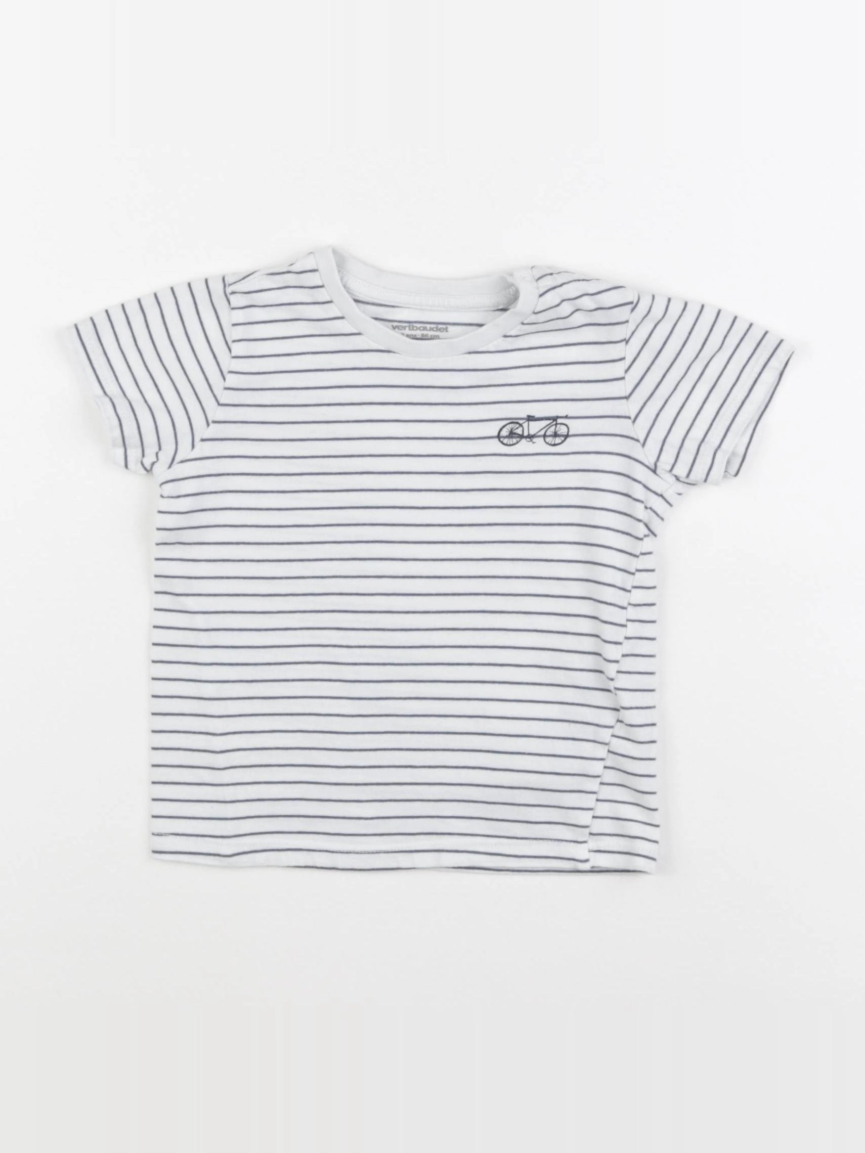 Vertbaudet - tee-shirt blanc - 2 ans
