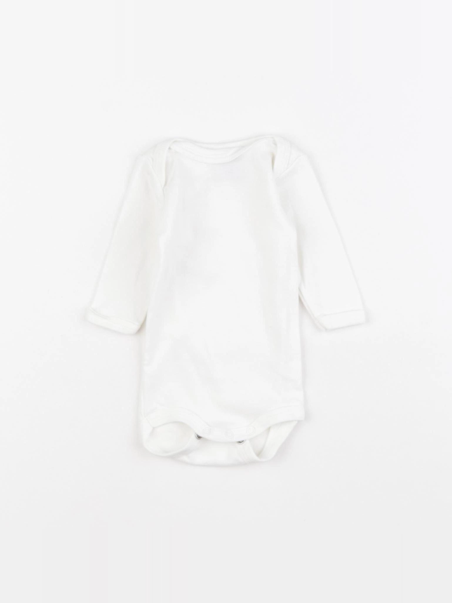 Petit Bateau - body blanc - 1 mois
