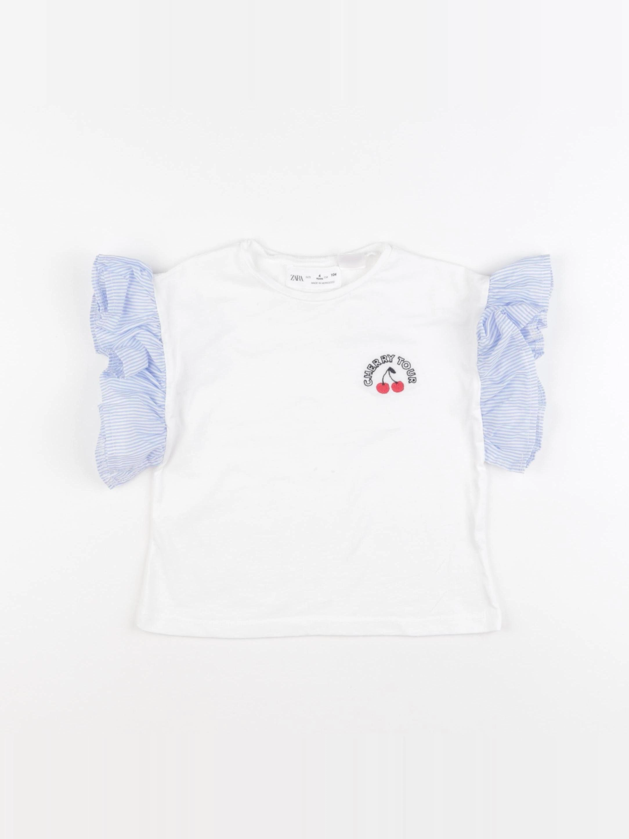 Zara - tee-shirt blanc - 4 ans