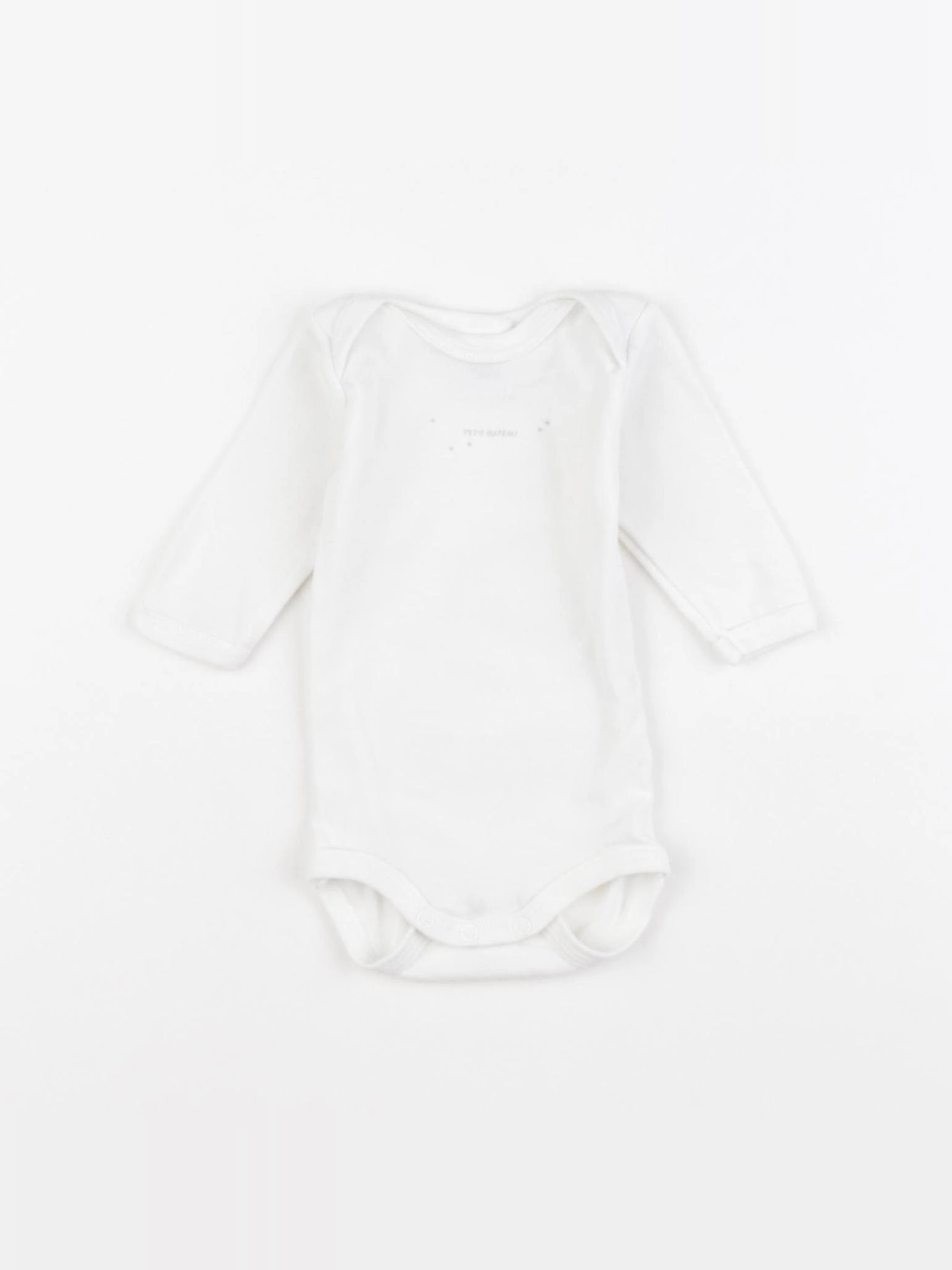 Petit Bateau - body blanc - 1 mois