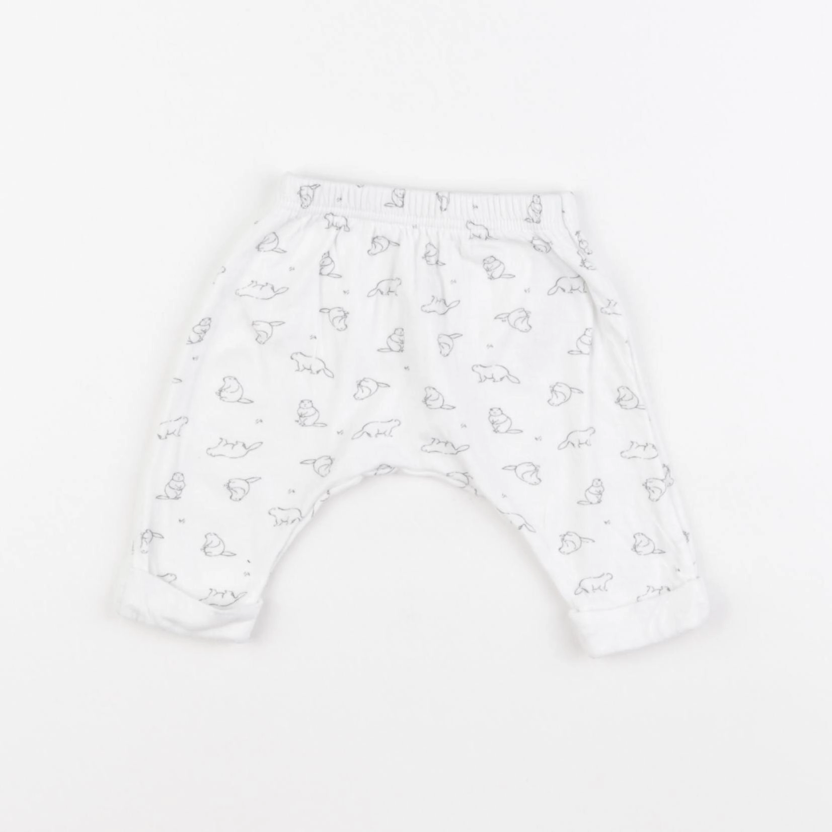 Petit Bateau - legging blanc - 1 mois