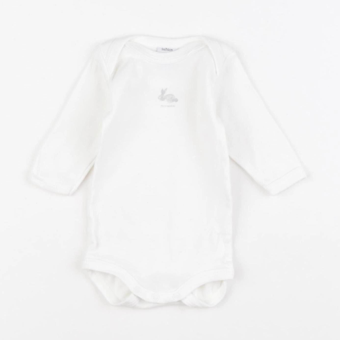 Petit Bateau - body blanc - 1 mois