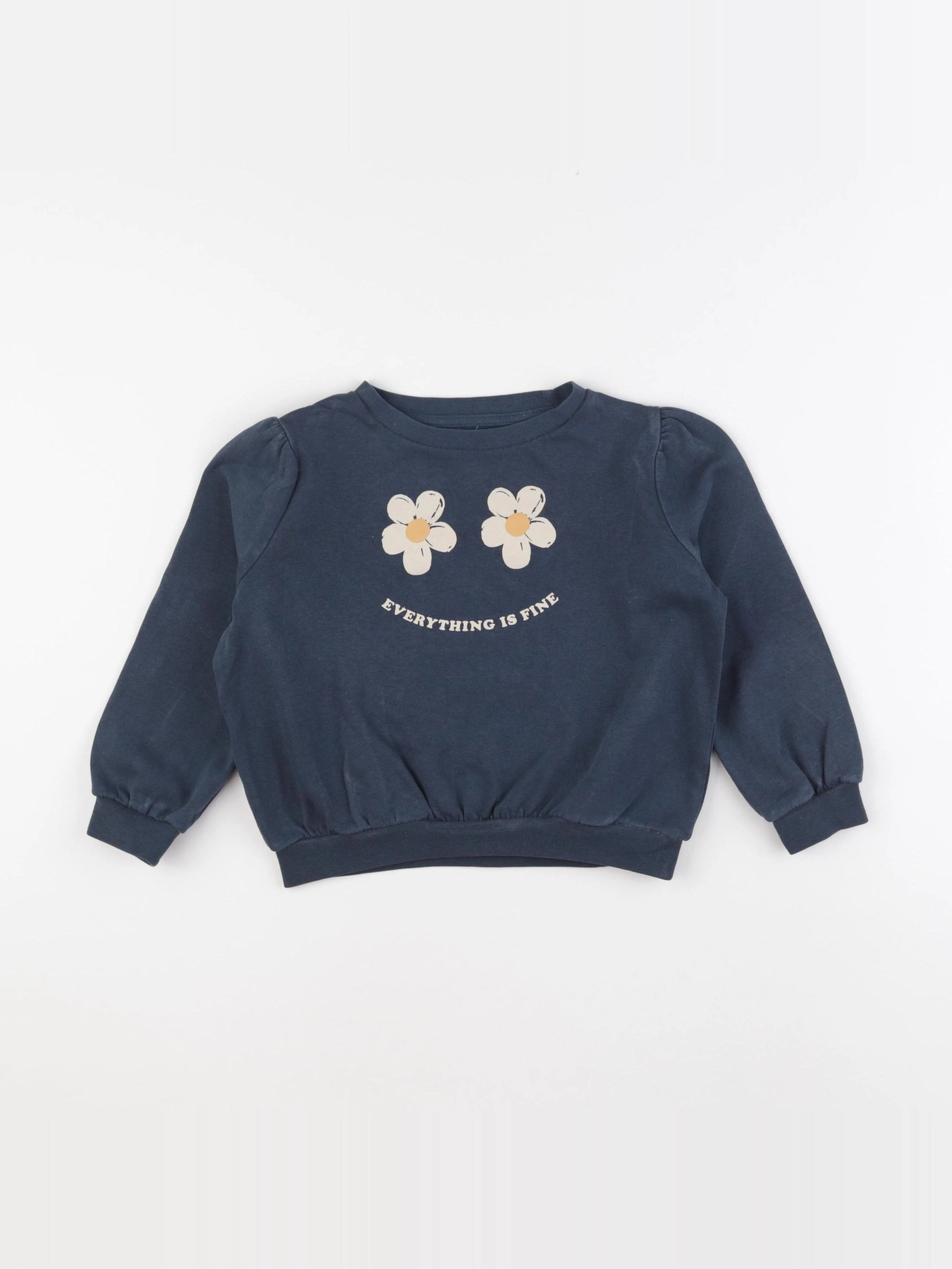Vertbaudet - sweat bleu - 4 ans