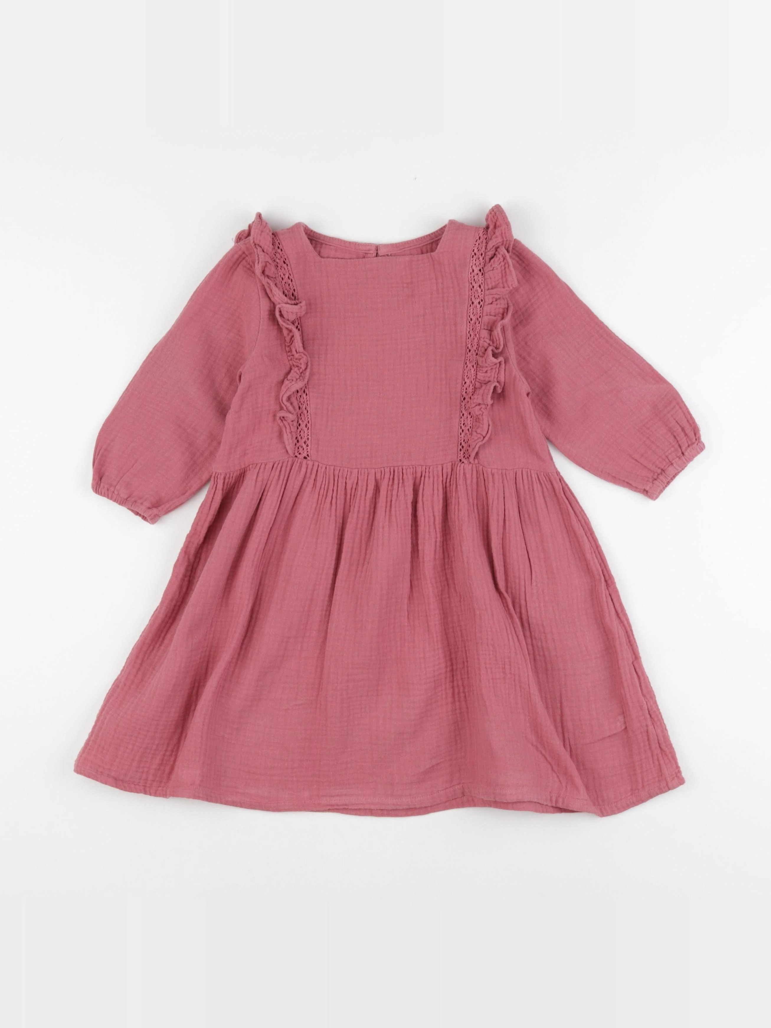 Vertbaudet - robe rose - 4 ans