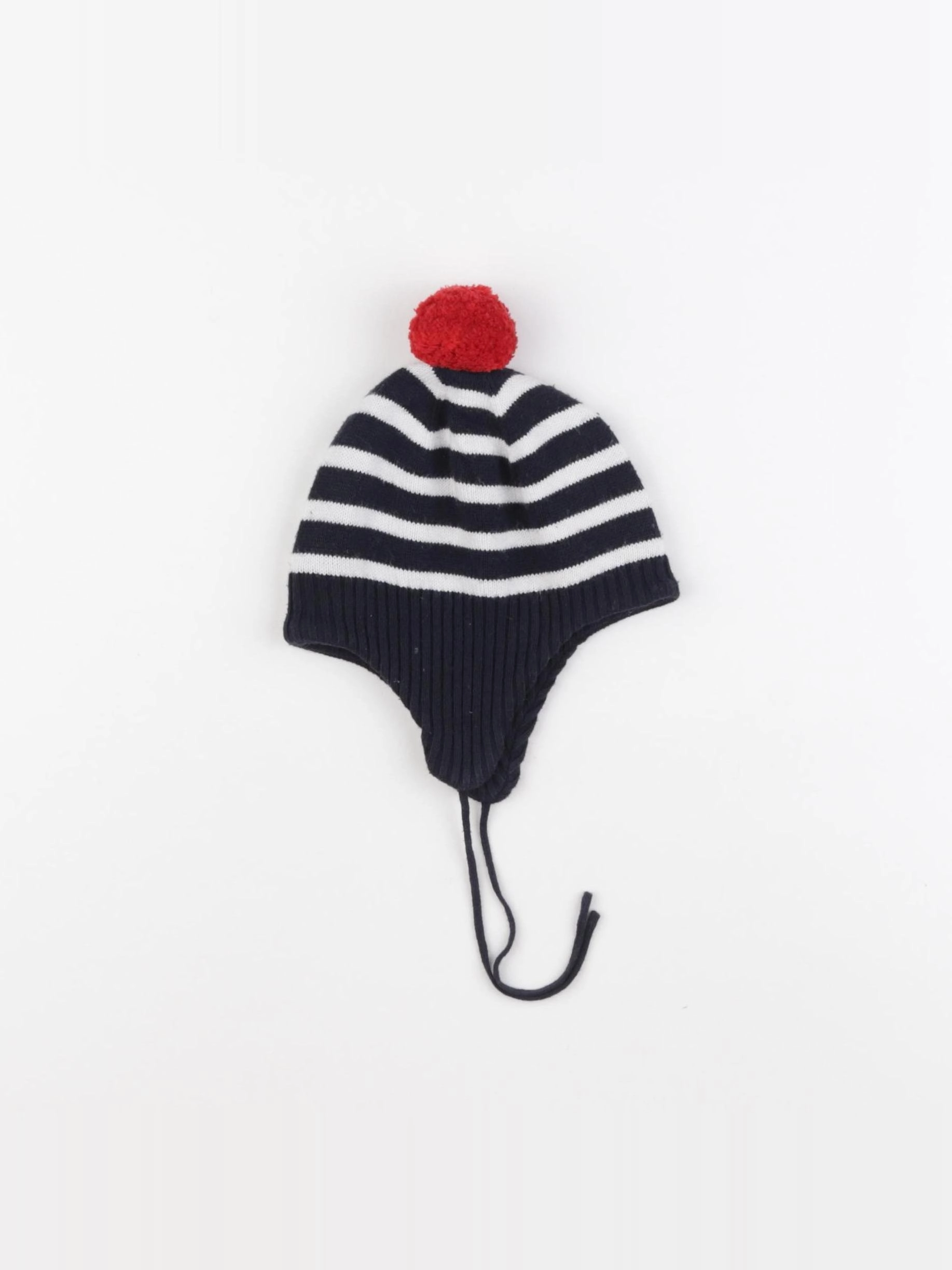 Jacadi - bonnet bleu, blanc - 18 mois
