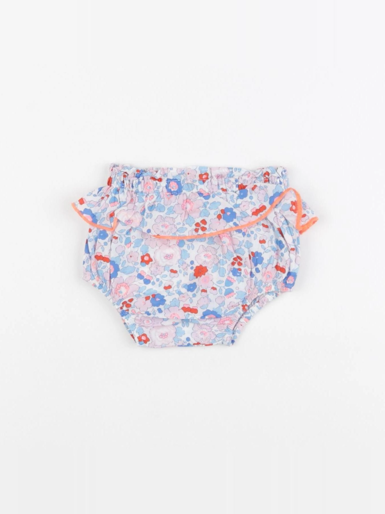 Jacadi - bloomer volants au dos, liberty multicolore - 3 mois