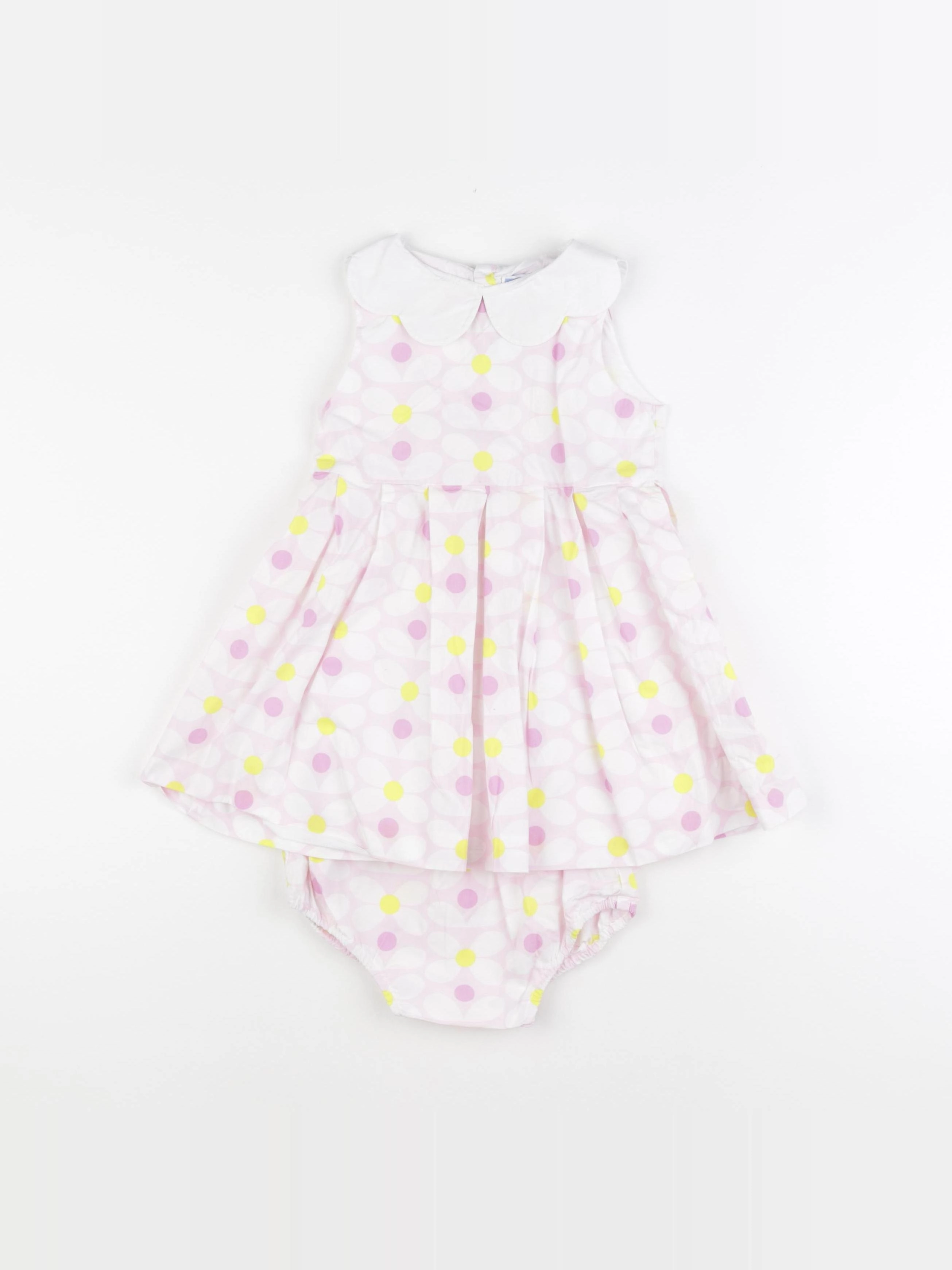 Jacadi - robe rose, blanc - 36 mois