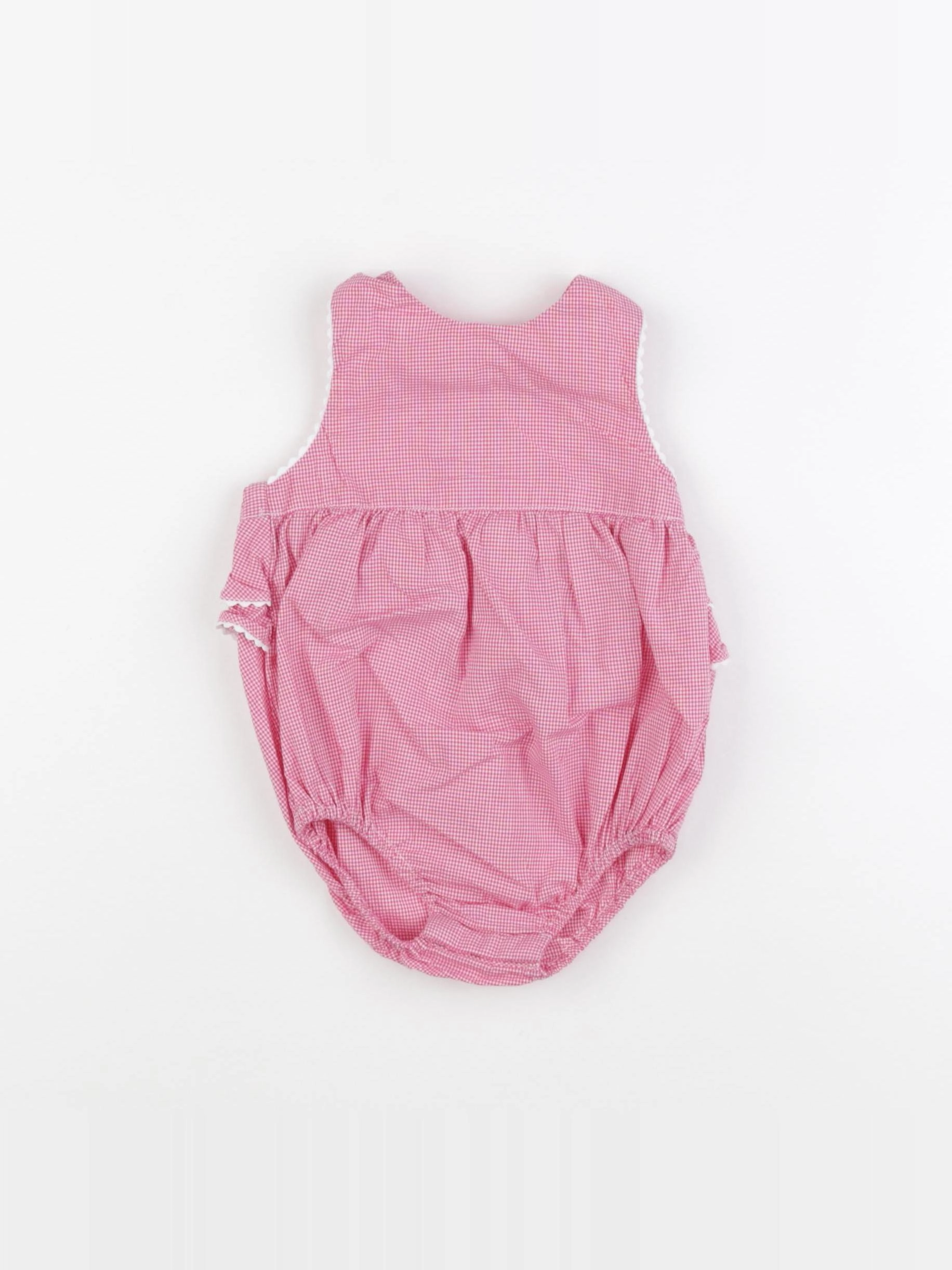 Jacadi - combinaison rouge, blanc - 6 mois