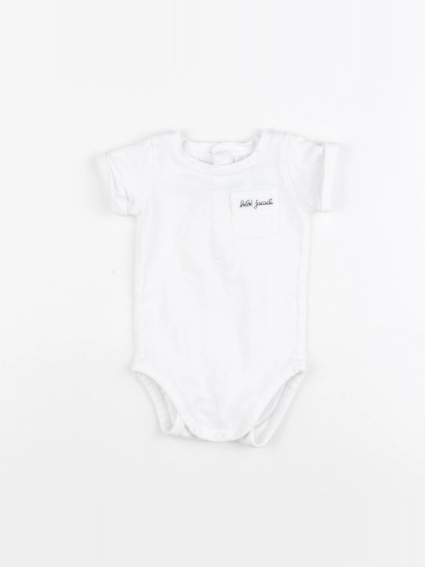 Jacadi - body tee-shirt blanc - 3 mois