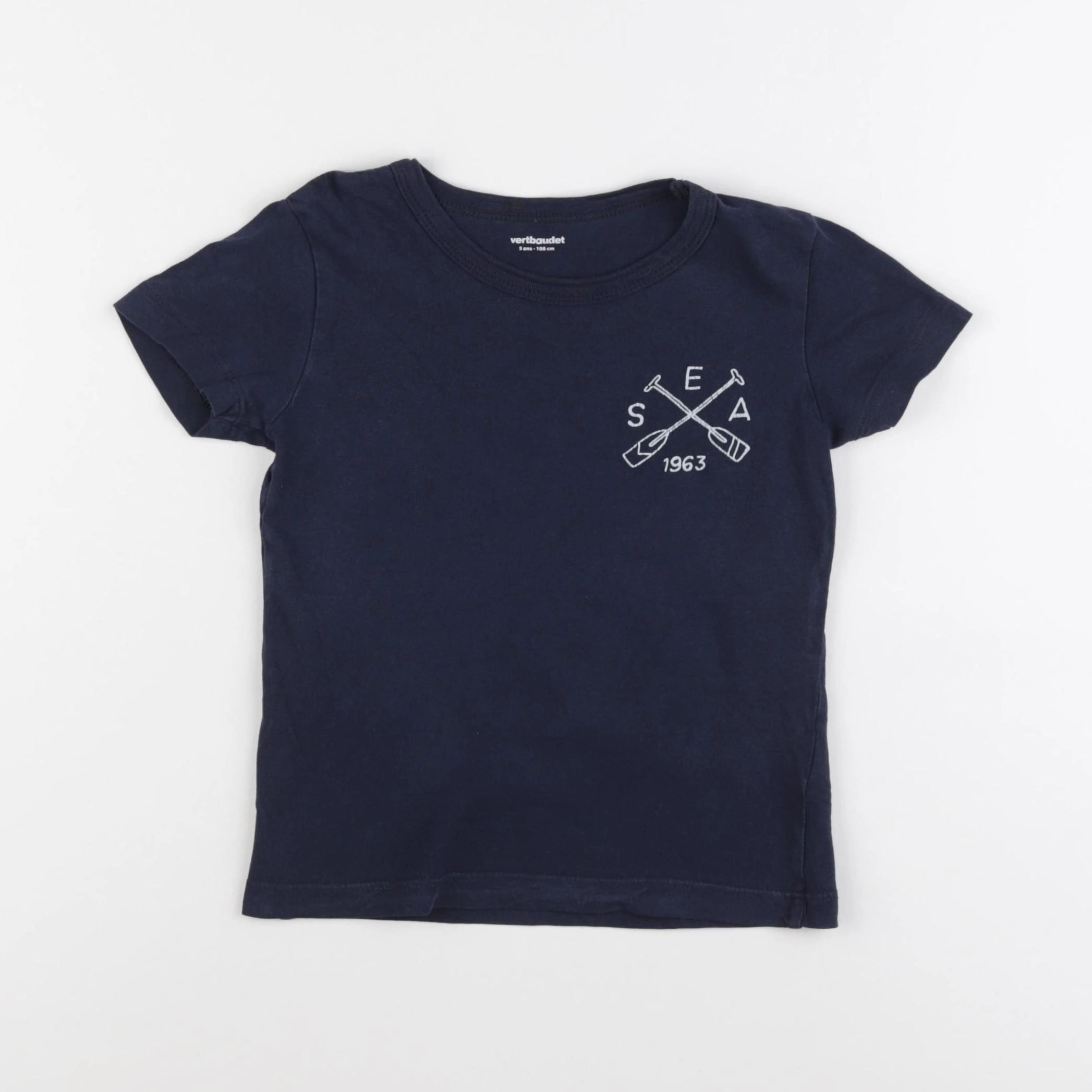 Vertbaudet - maillot de corps bleu - 5 ans