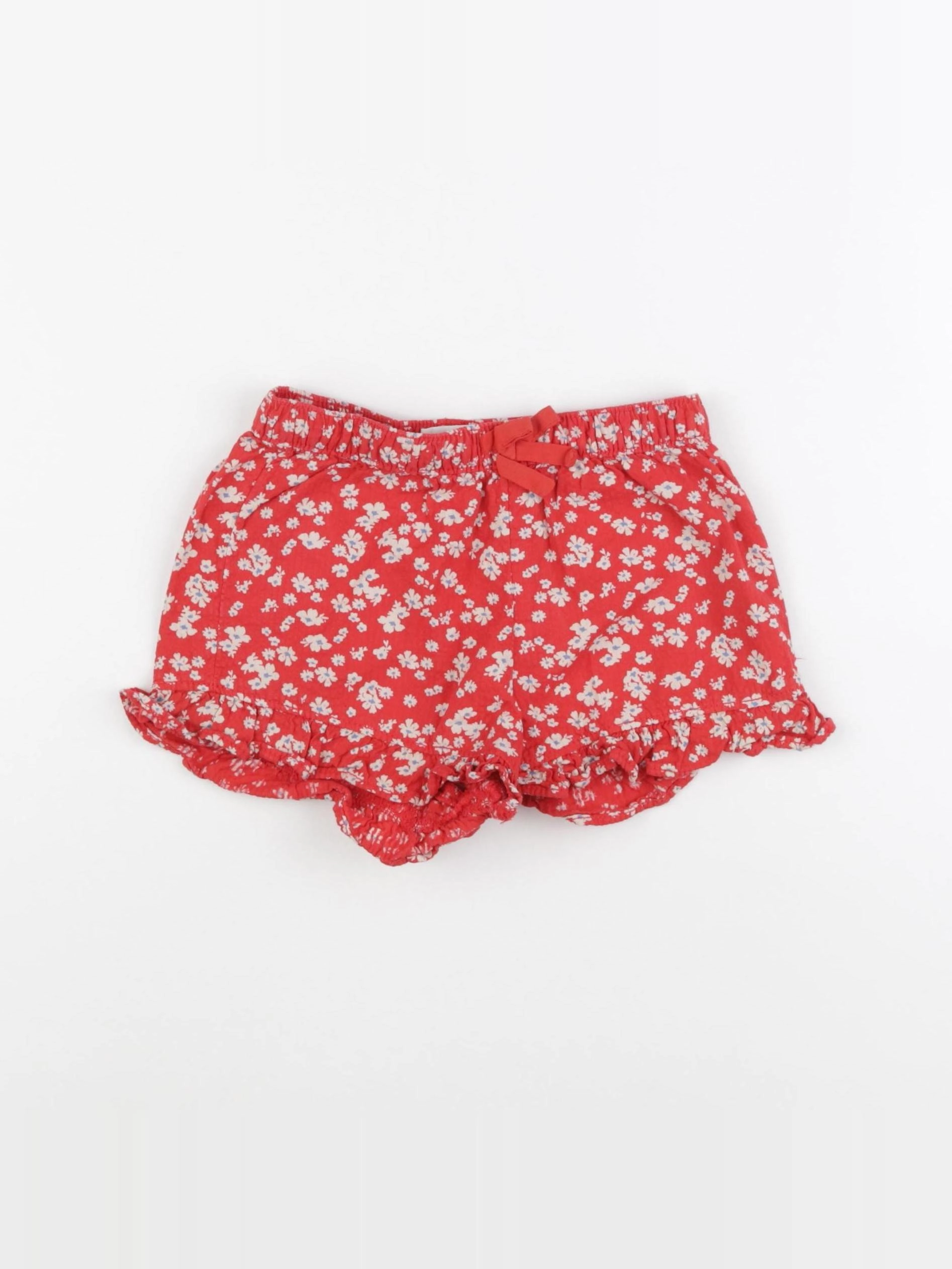 H&M - short rouge - 18/24 mois