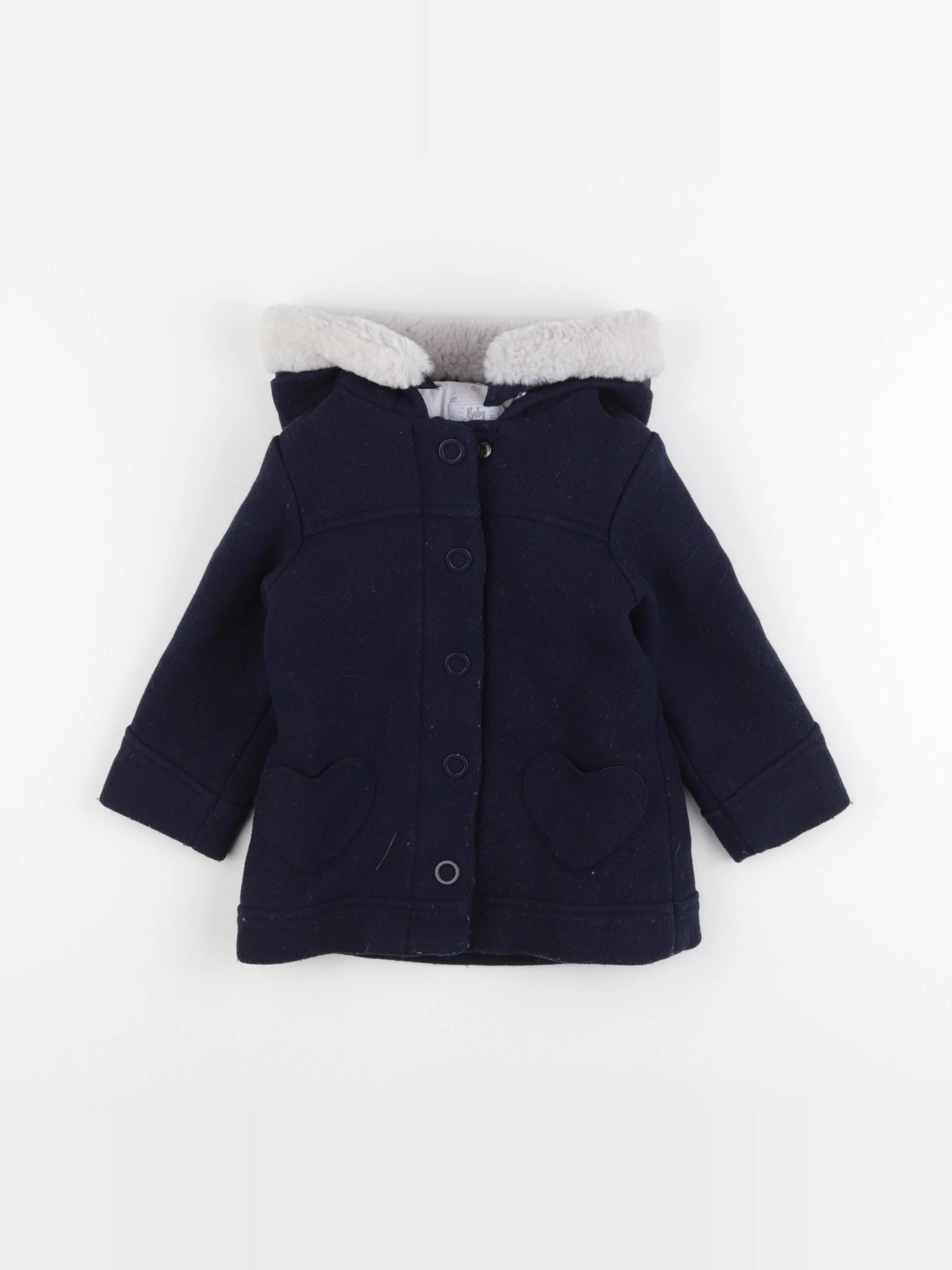 Vertbaudet - manteau bleu - 2 ans