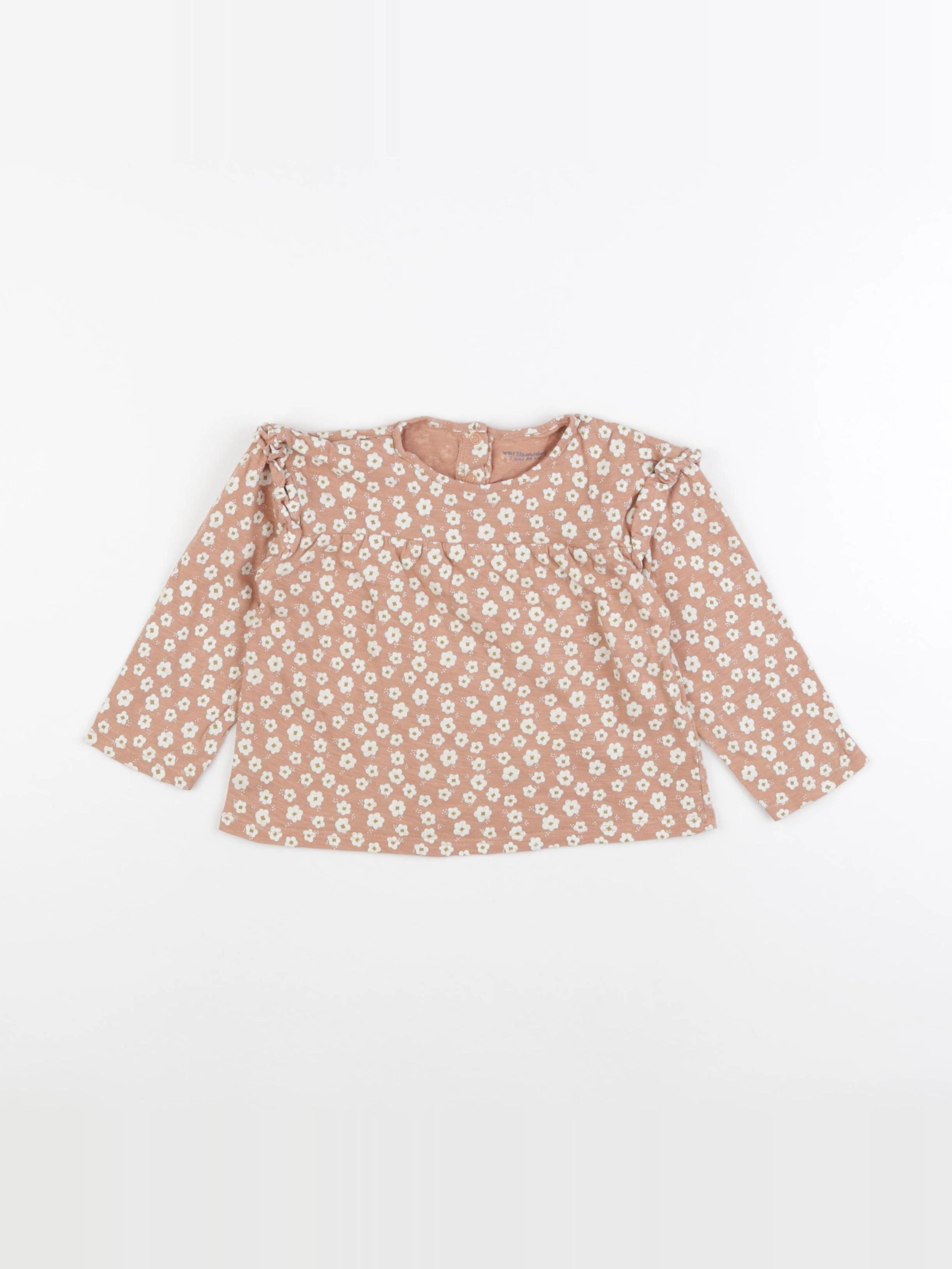 Vertbaudet - tee-shirt marron - 2 ans
