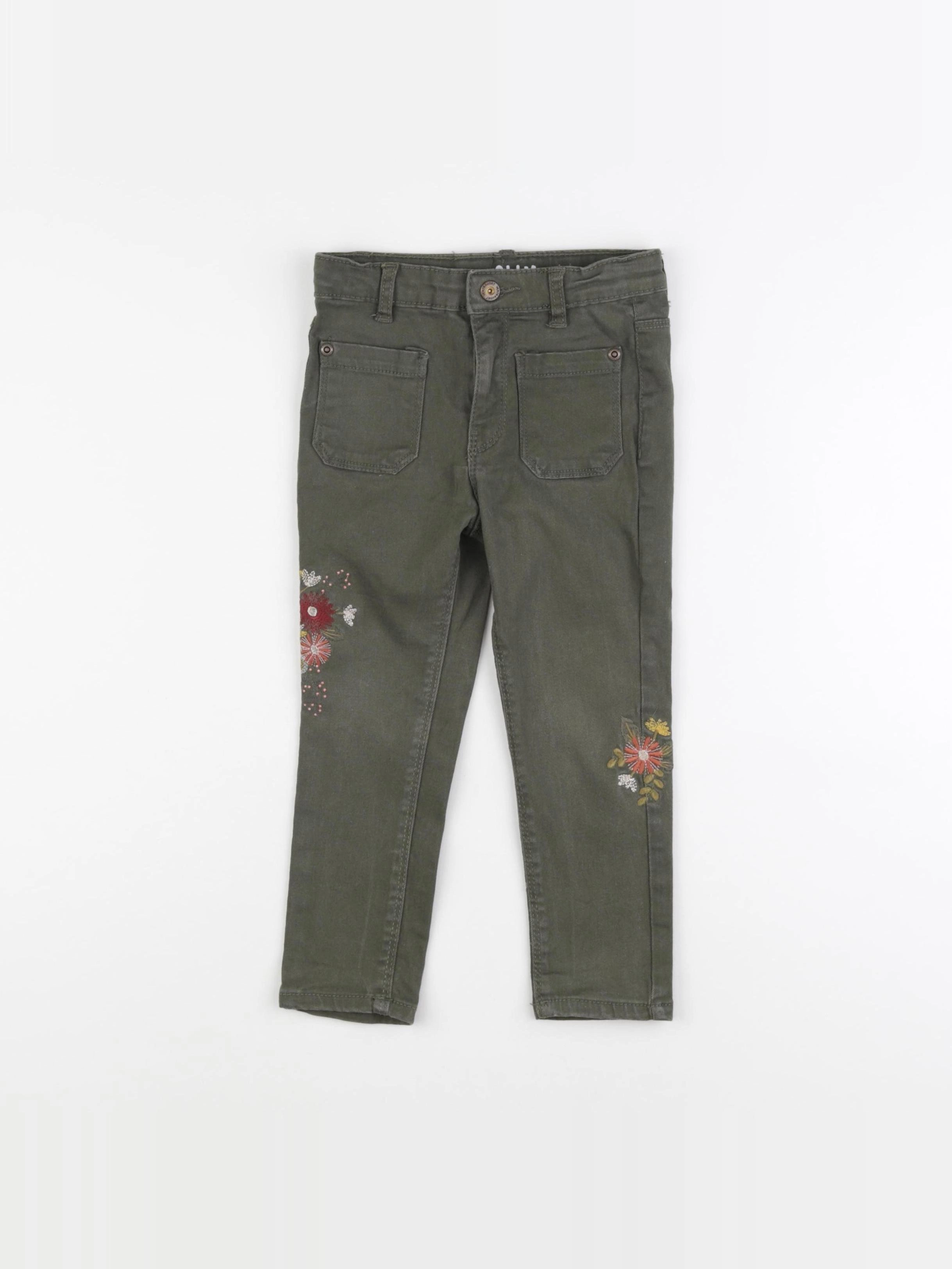 Vertbaudet - jean vert - 3 ans