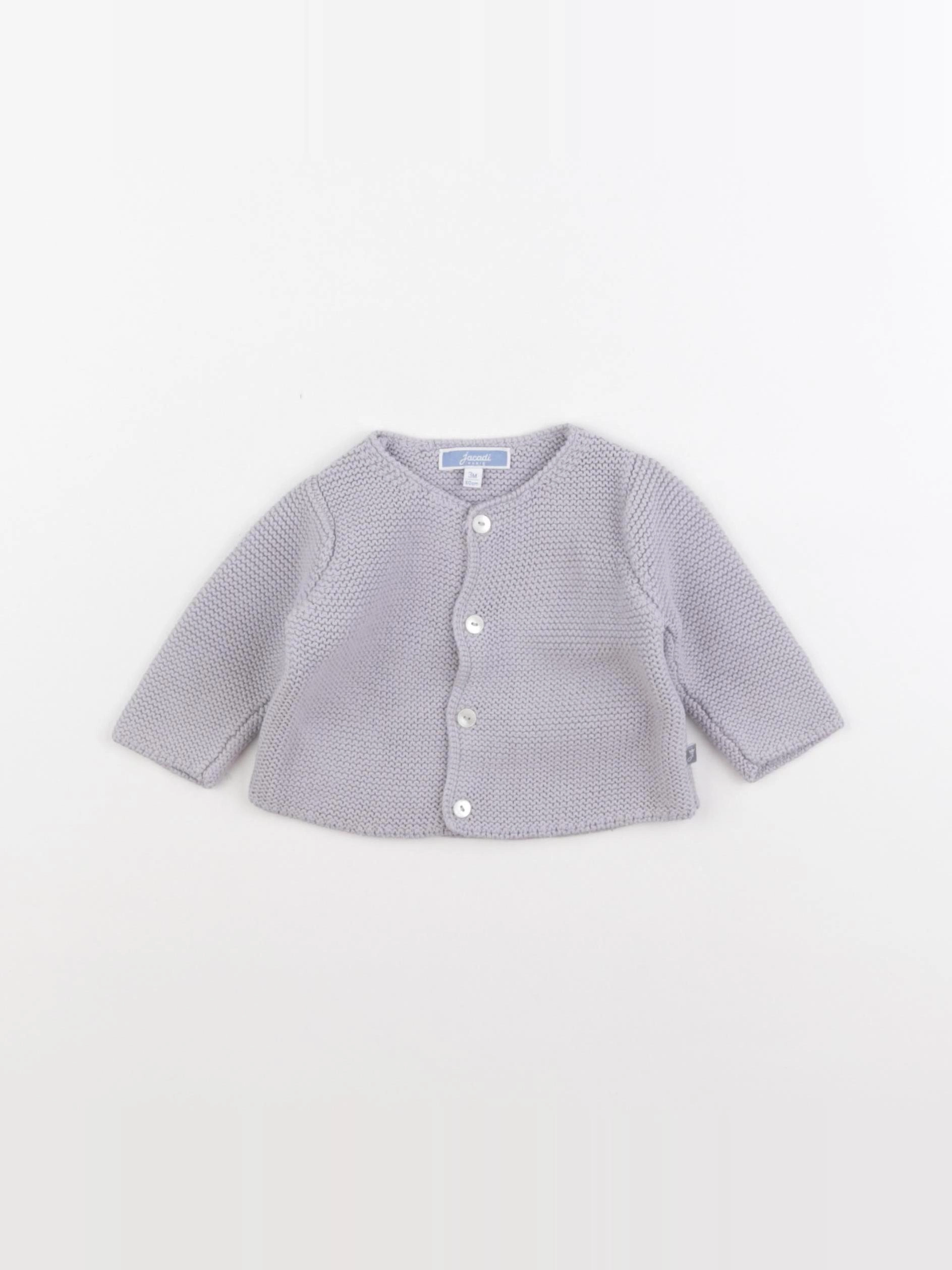 Jacadi - gilet gris - 3 mois