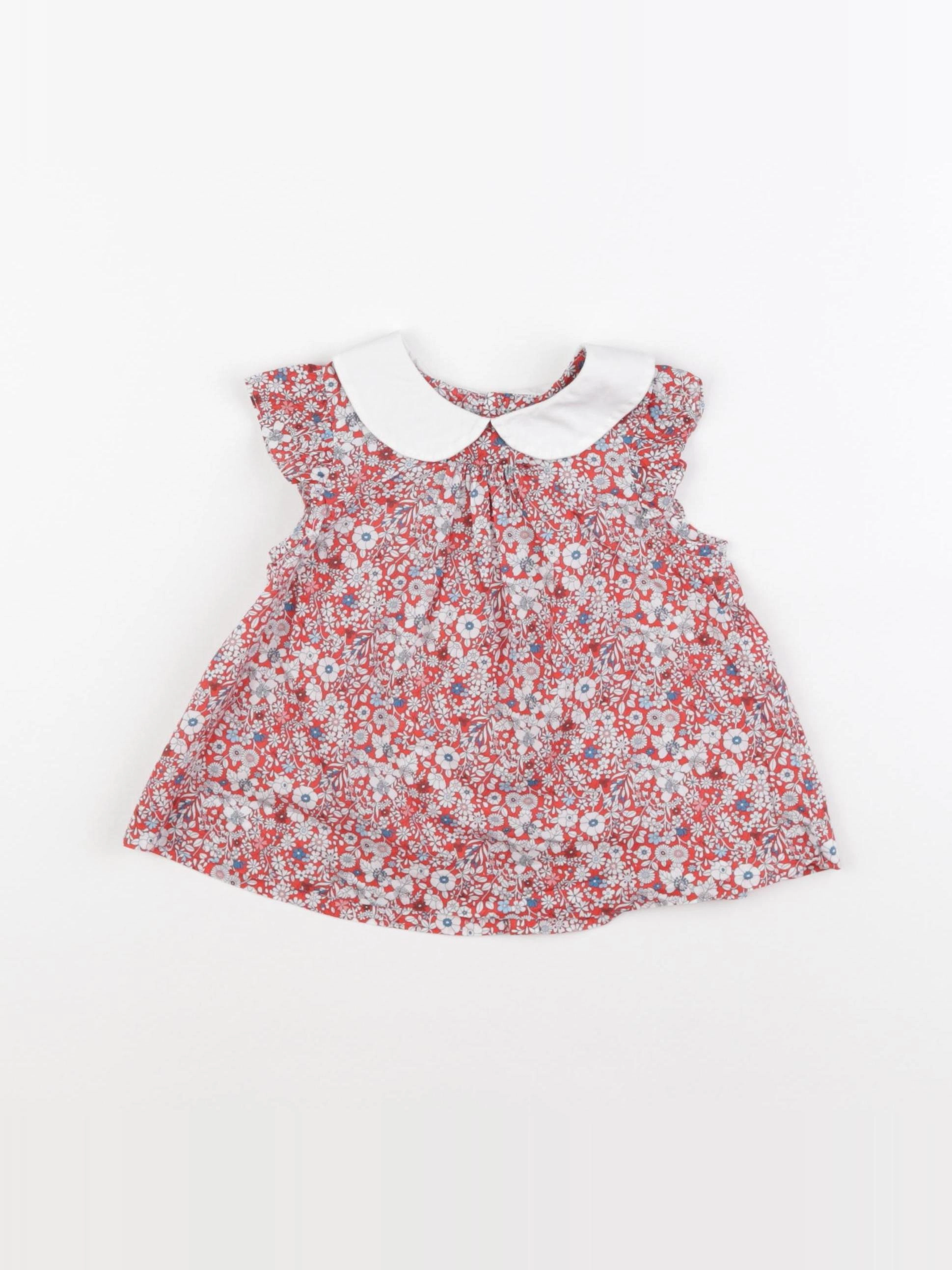 Jacadi - blouse rouge - 24 mois