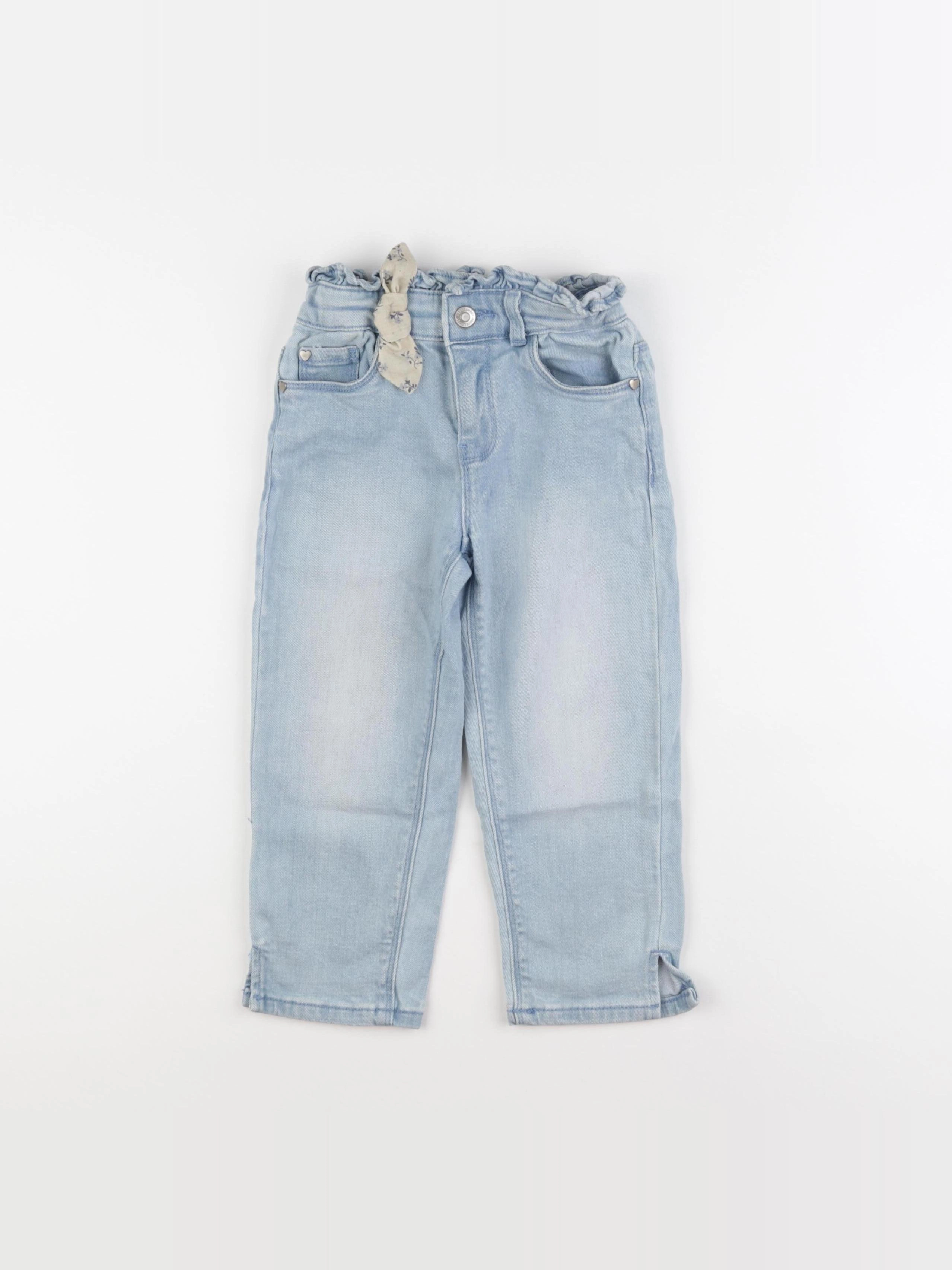 Vertbaudet - pantacourt bleu - 7 ans