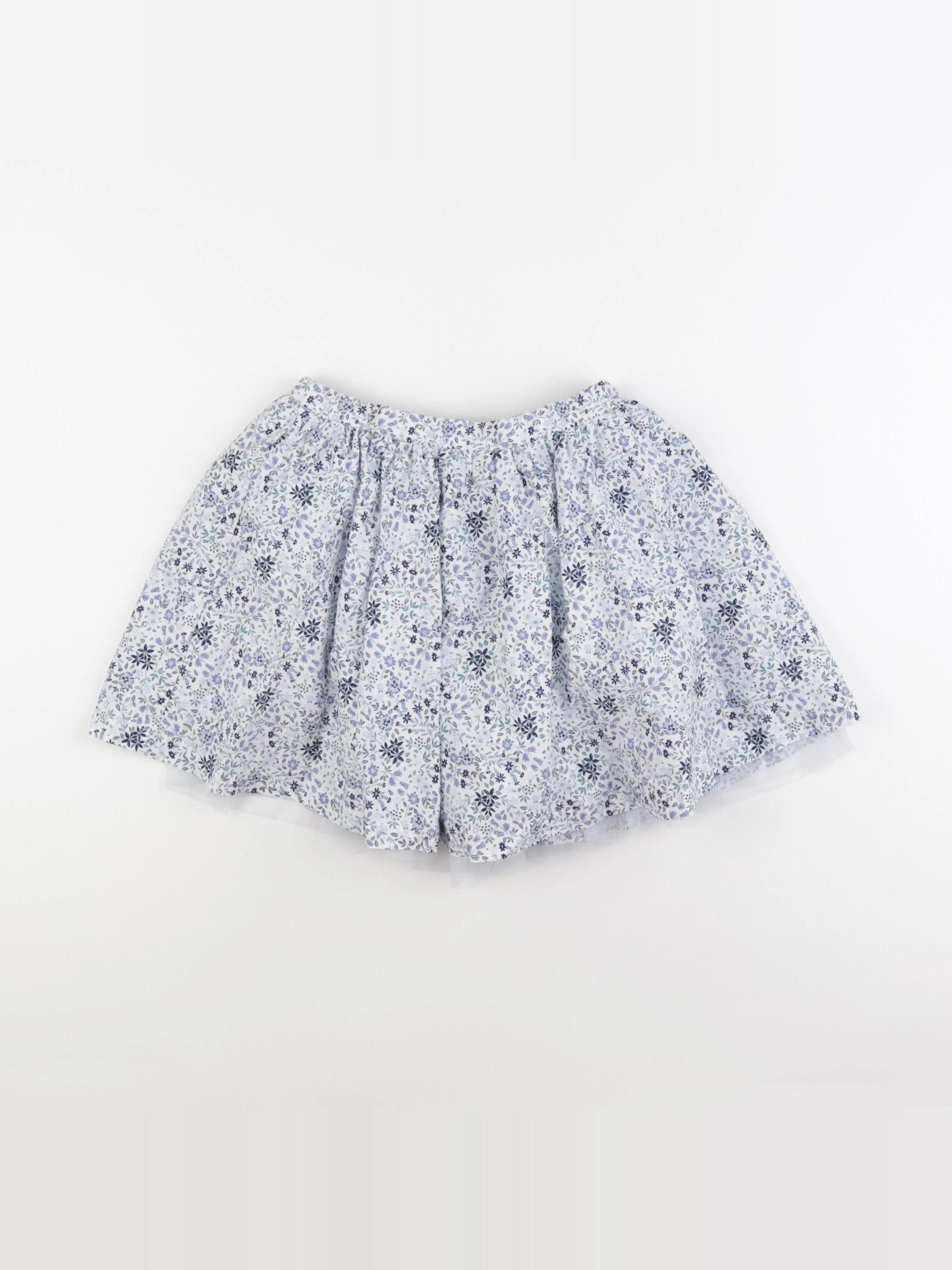 Vertbaudet - jupe blanc, bleu - 8 ans