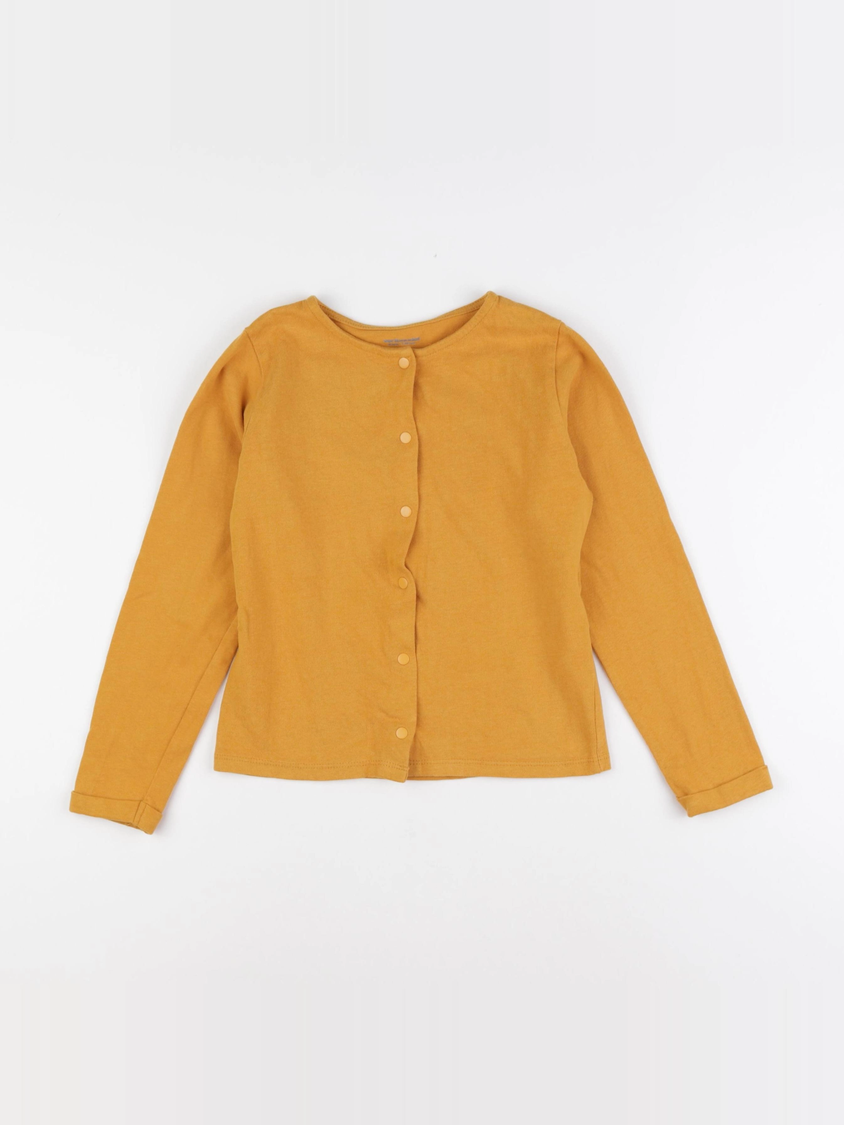 Vertbaudet - gilet jaune - 8 ans