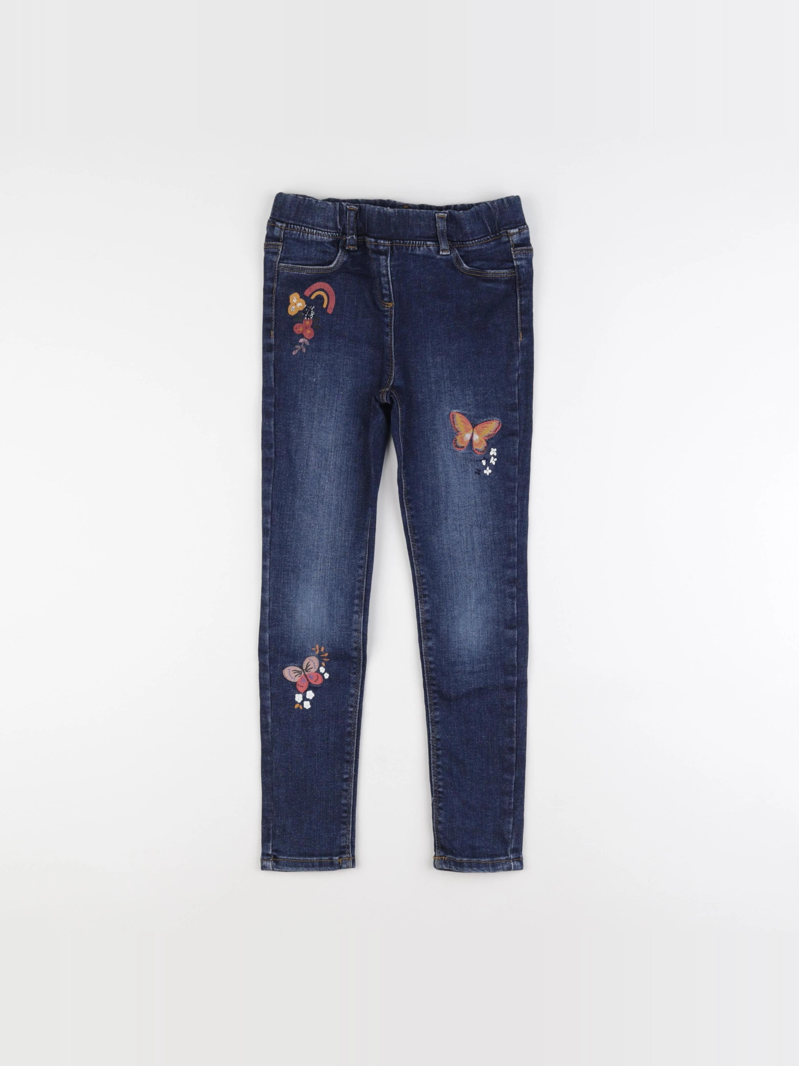 Vertbaudet - jegging bleu - 8 ans