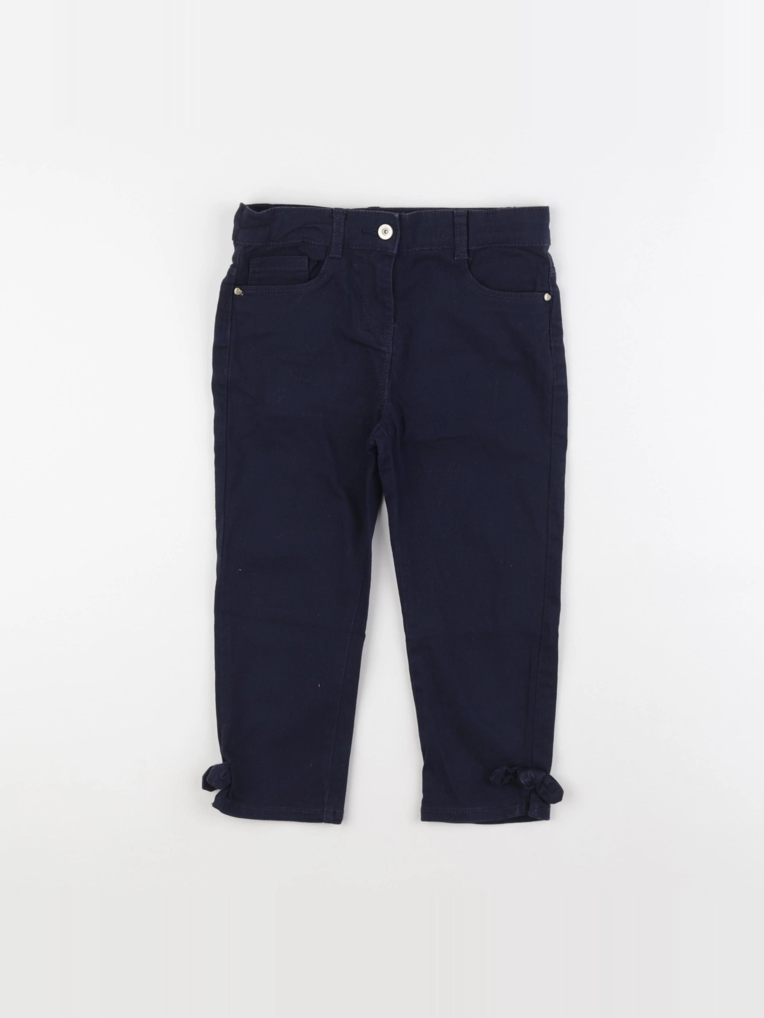 Vertbaudet - pantacourt bleu - 7 ans