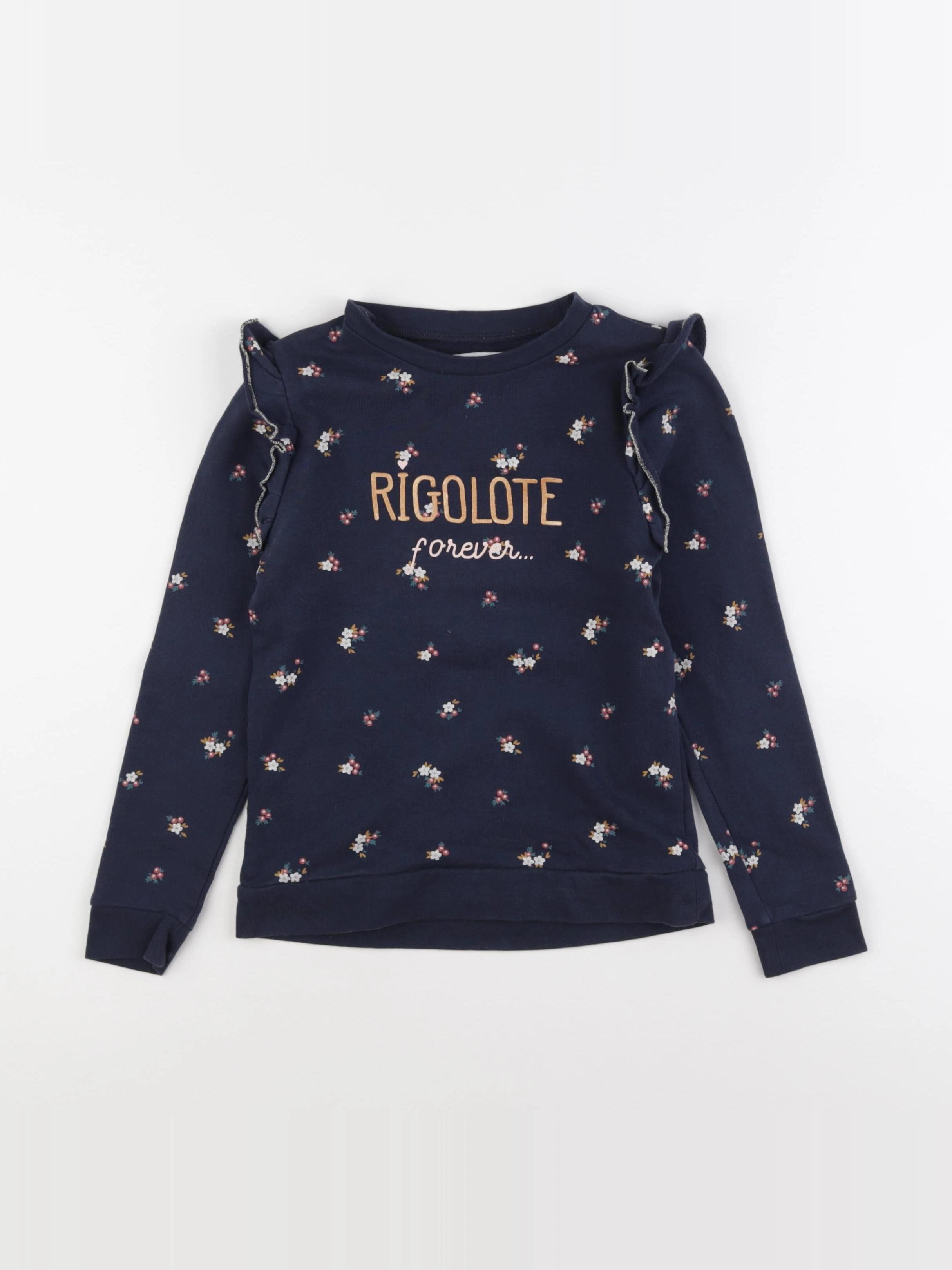 Vertbaudet - sweat bleu - 8 ans