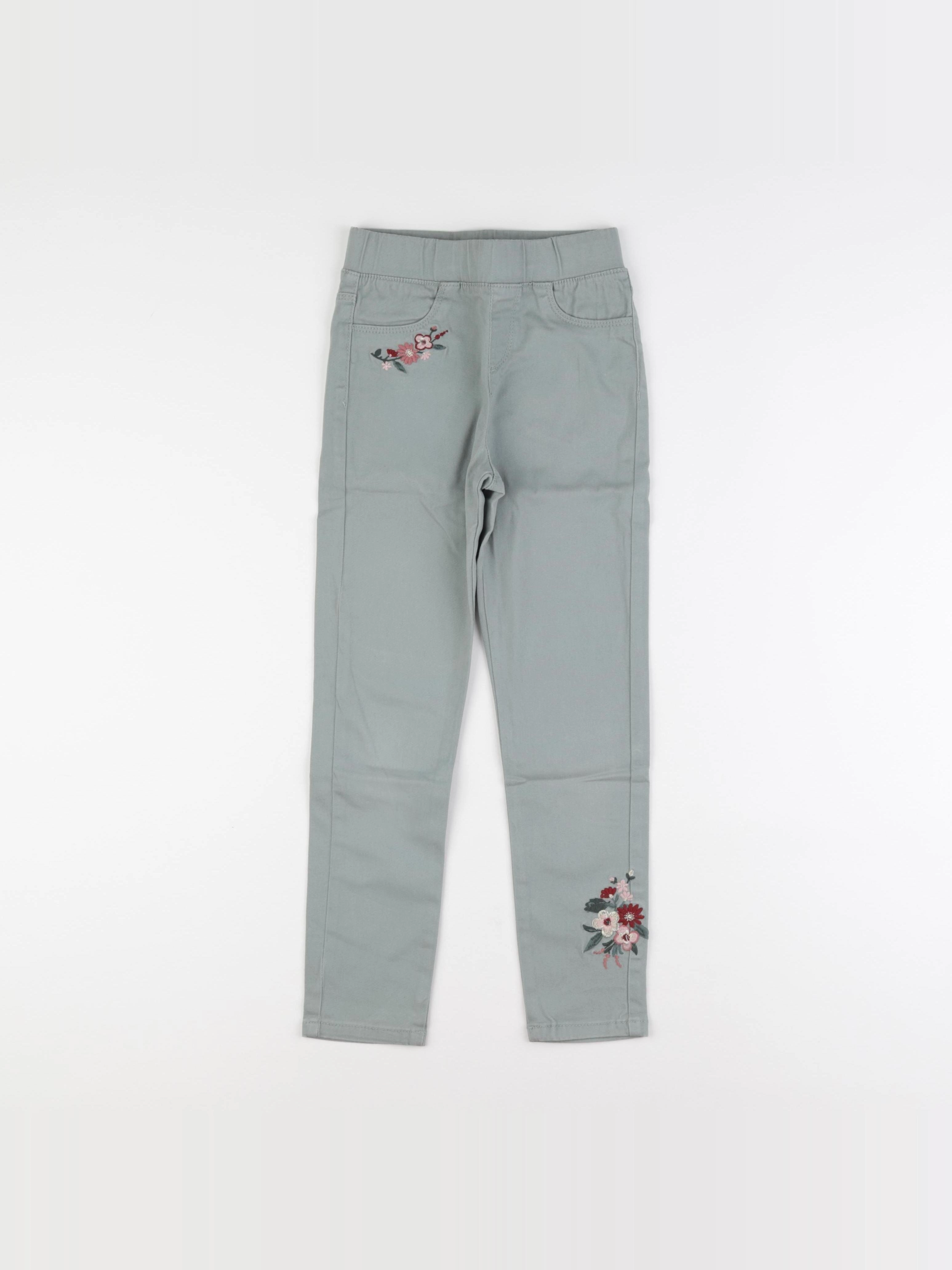Vertbaudet - jegging vert - 8 ans