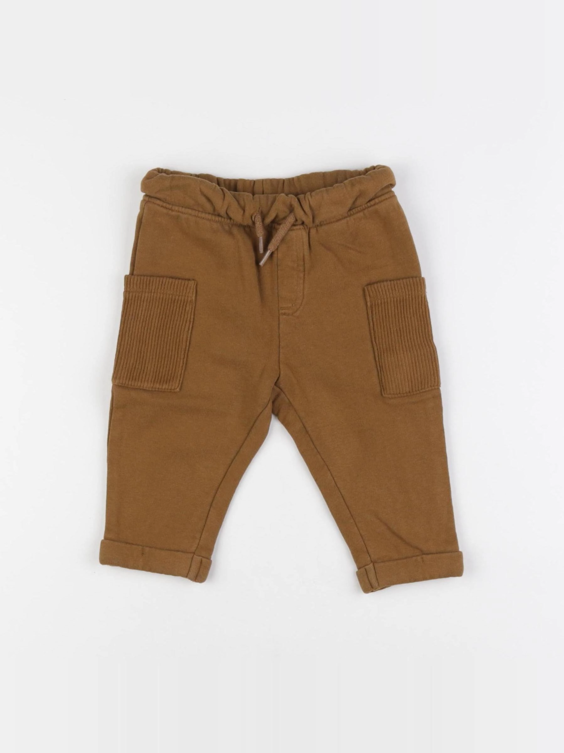 Vertbaudet - pantalon marron - 12 mois