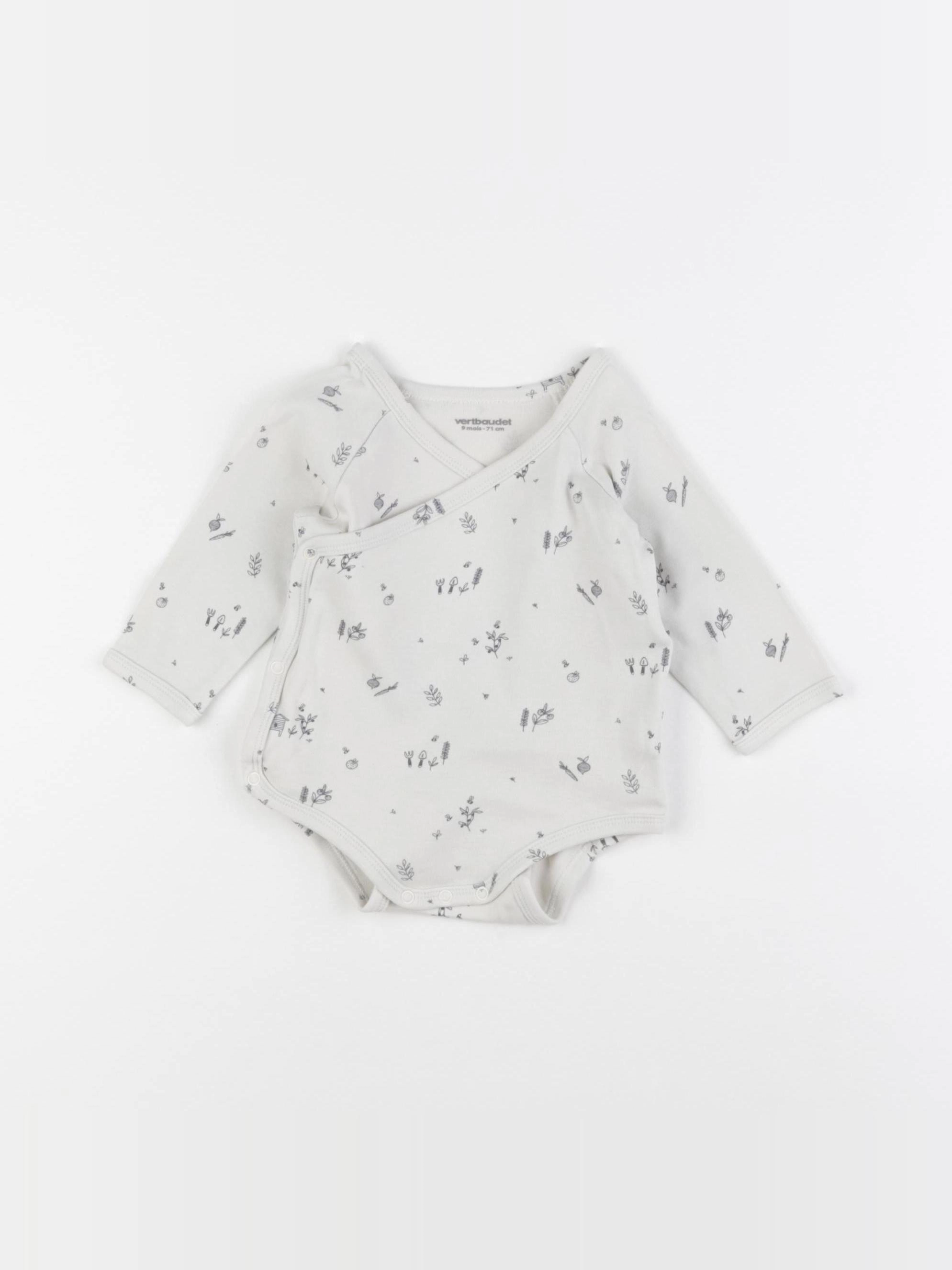 Vertbaudet - body beige - 9 mois
