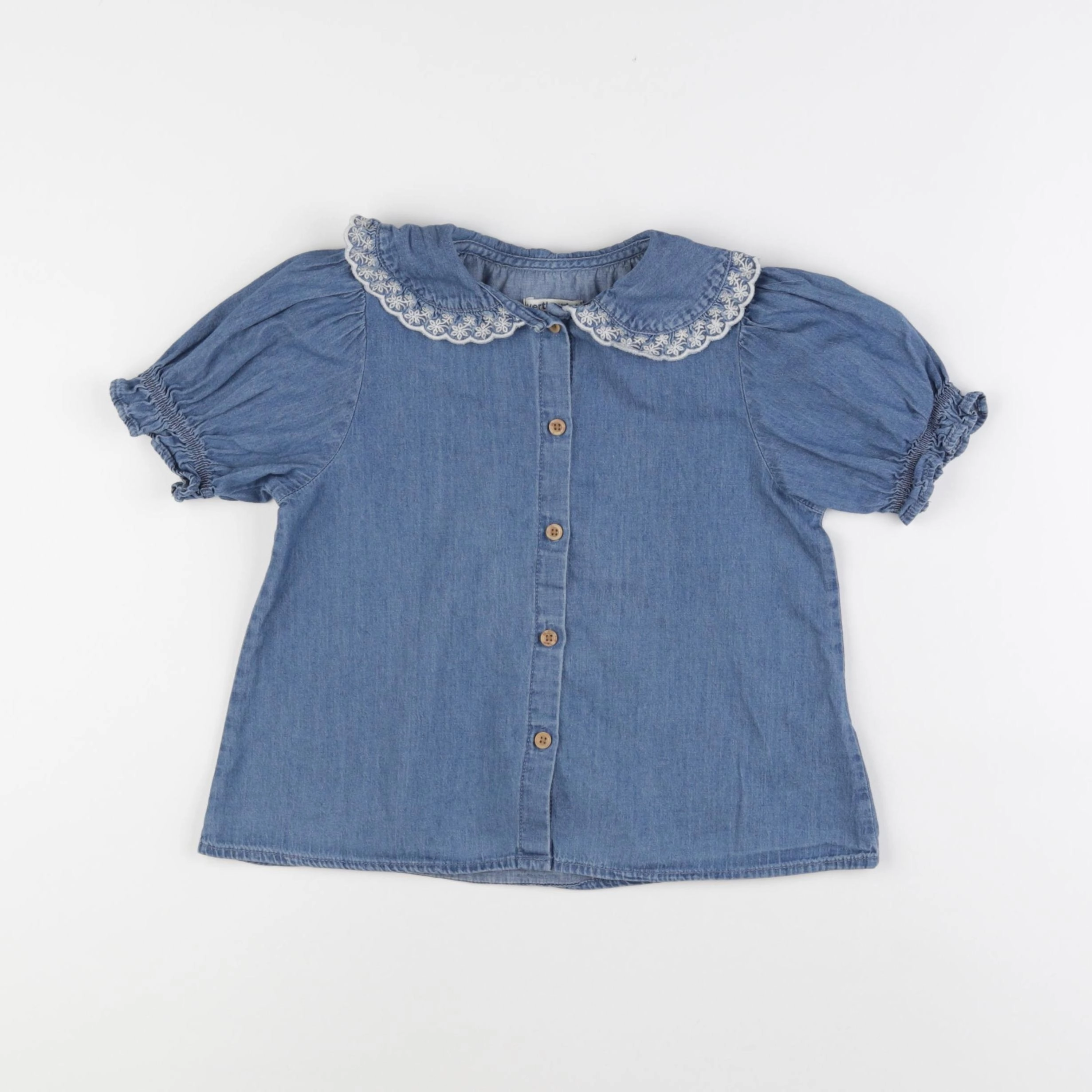 Vertbaudet - blouse bleu - 6 mois