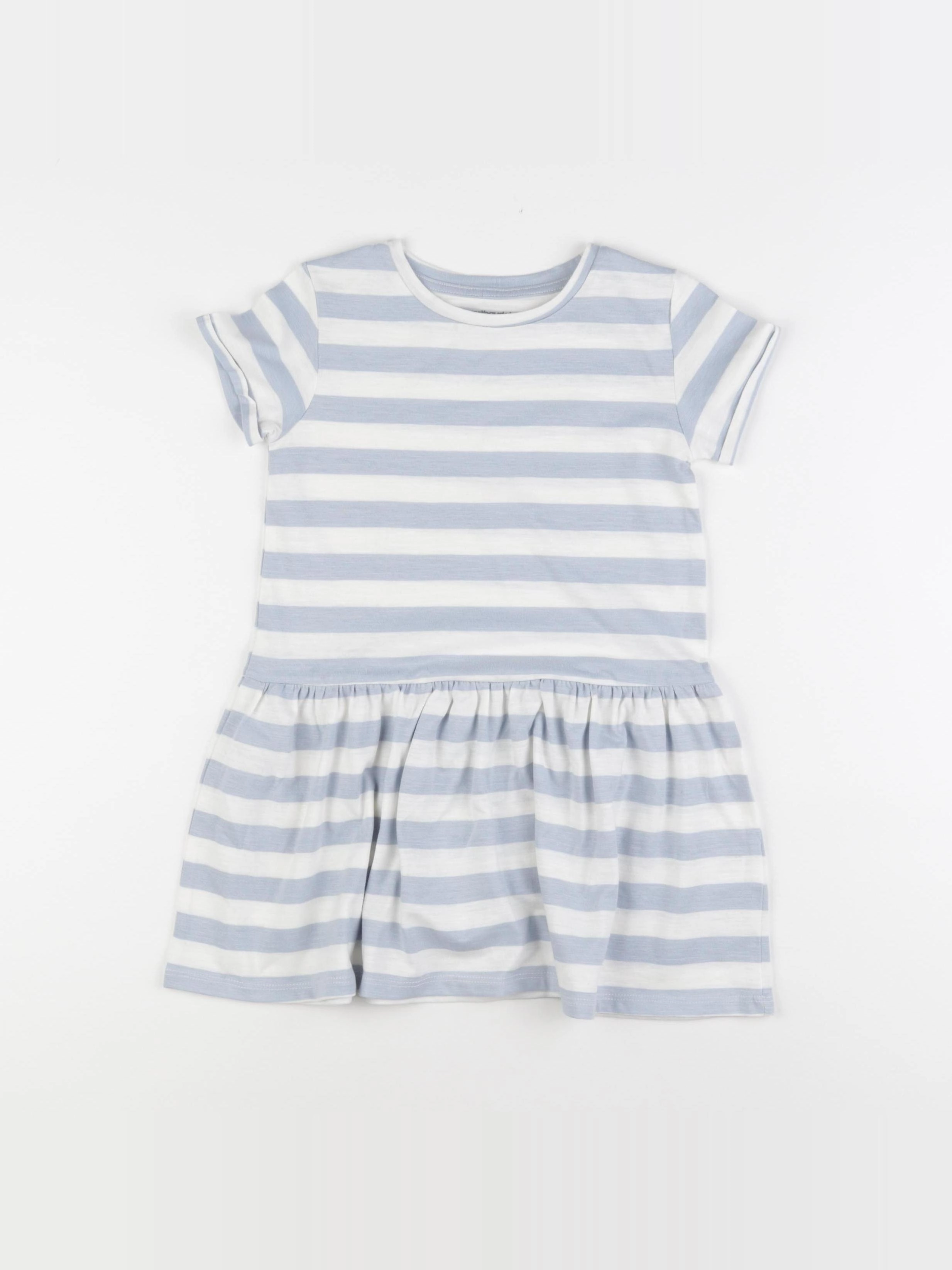 Vertbaudet - robe blanc, bleu - 4 ans