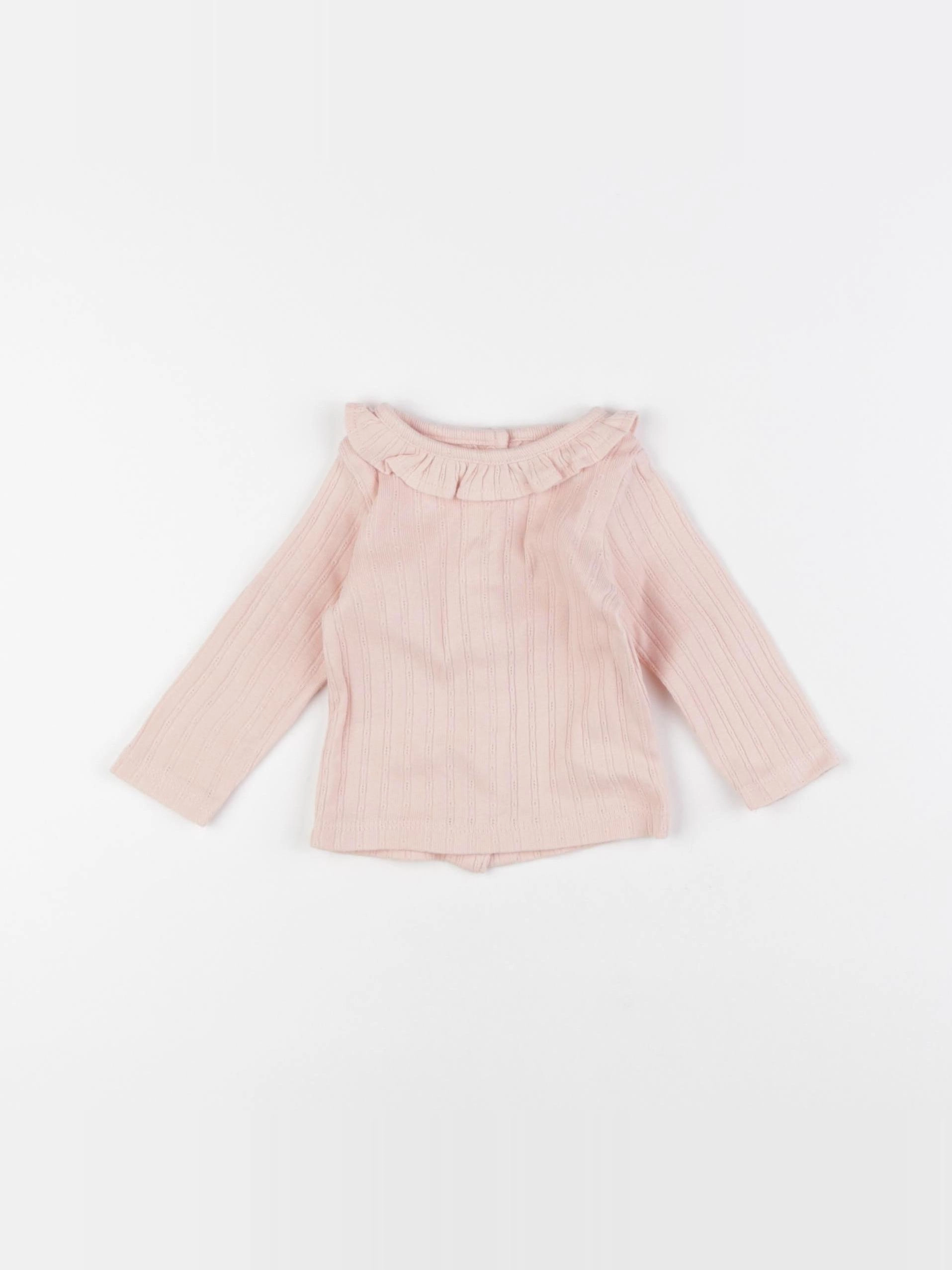 Vertbaudet - tee-shirt rose - 3 mois