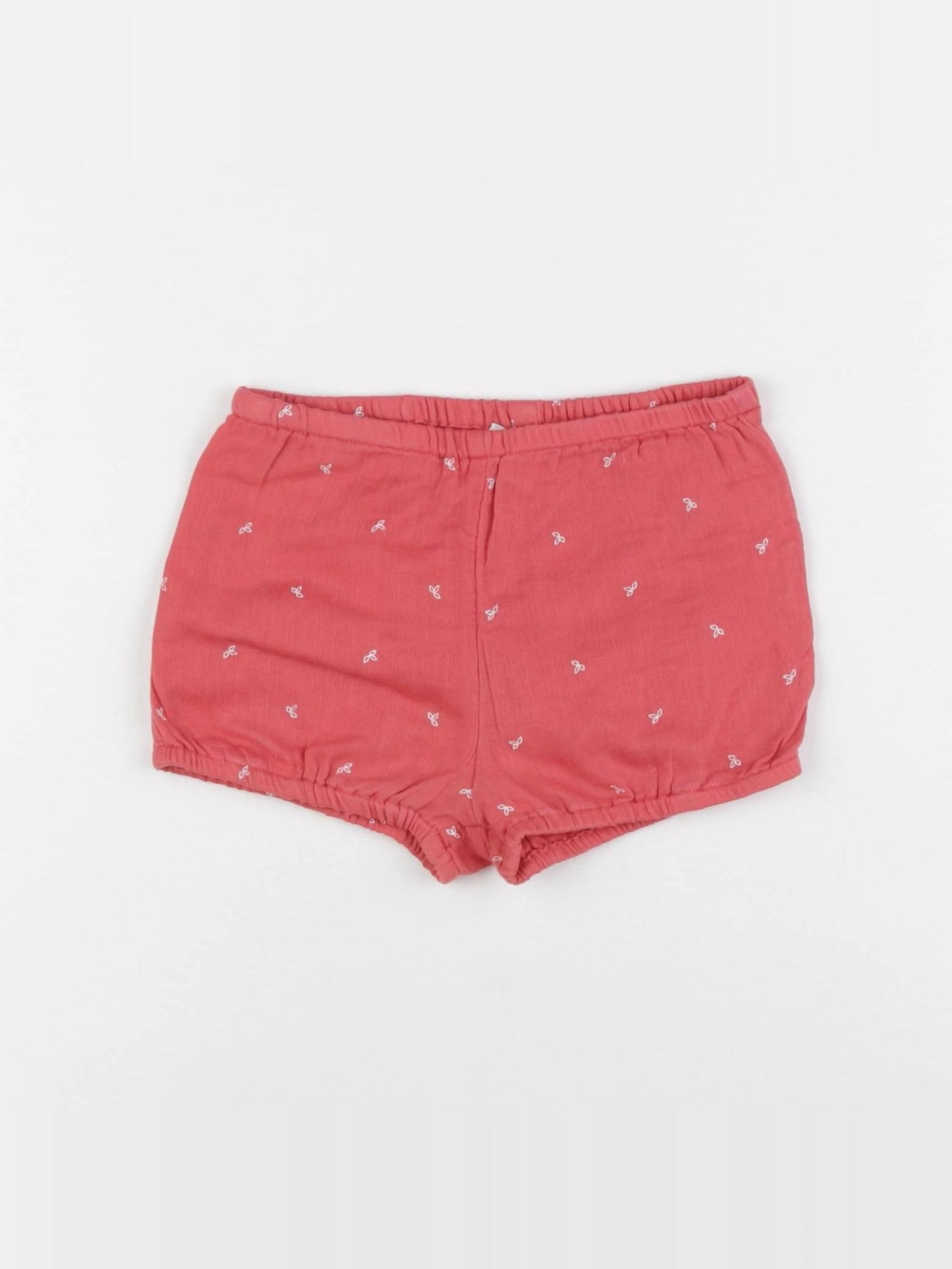 Vertbaudet - short rouge - 3 ans