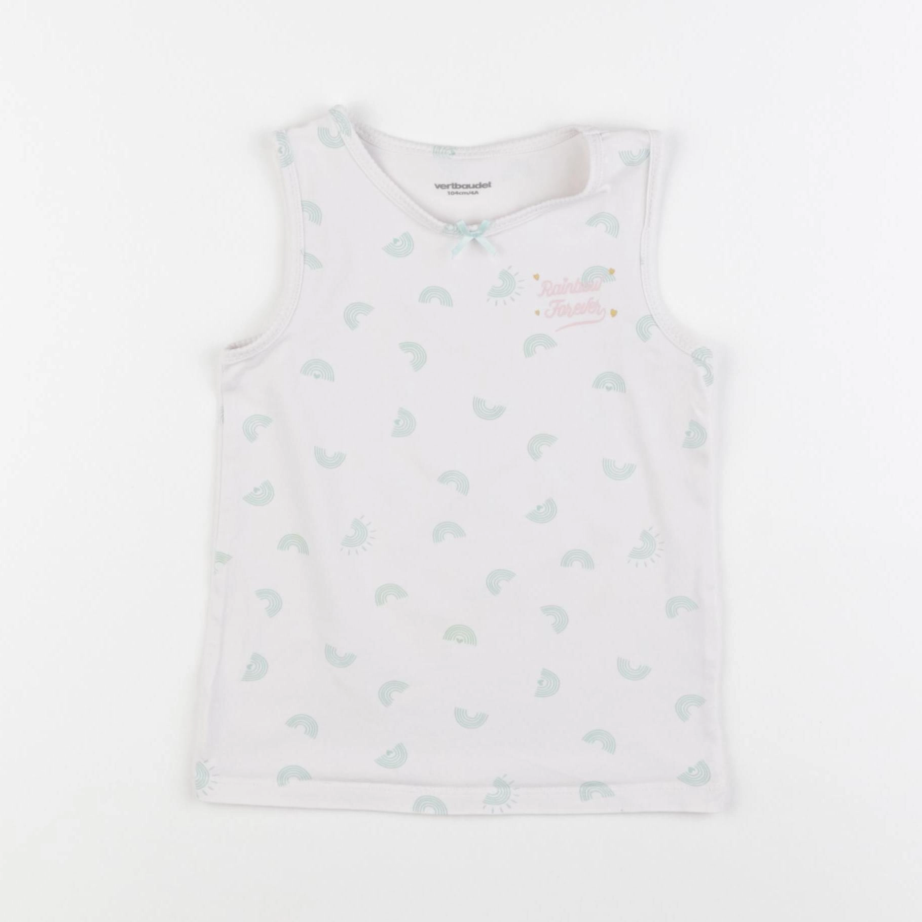 Vertbaudet - maillot de corps blanc - 4 ans