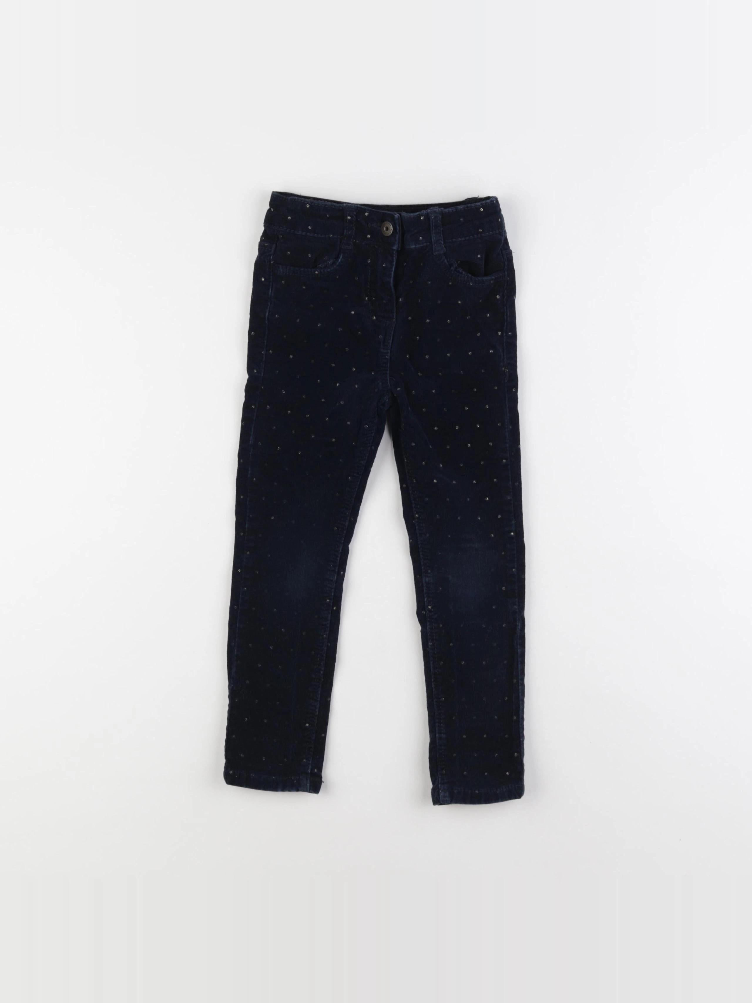 Vertbaudet - pantalon bleu - 4 ans