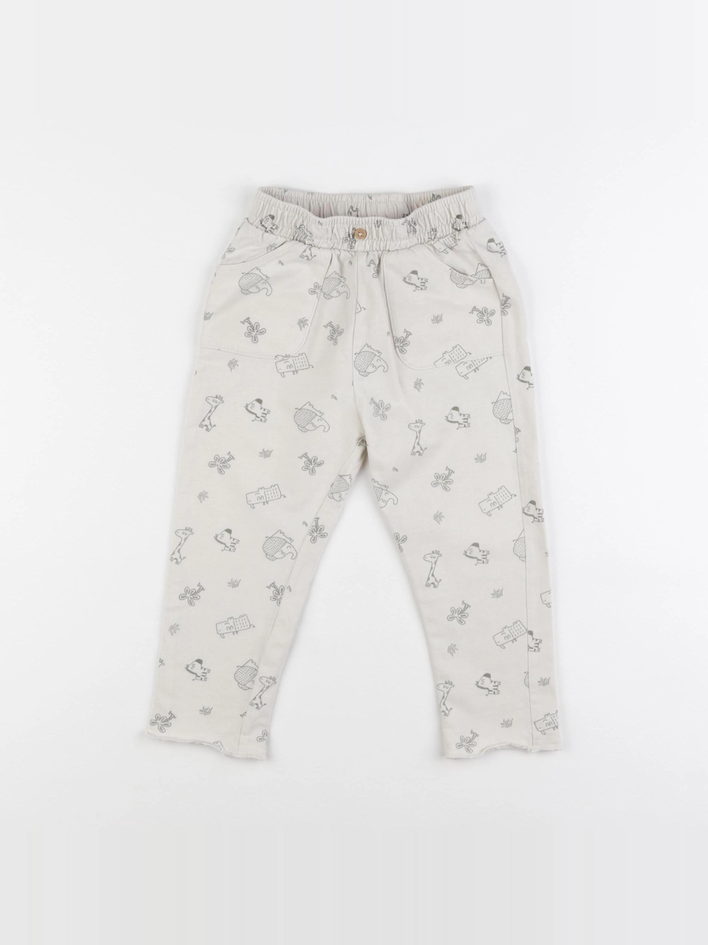Vertbaudet - pantalon beige - 2 ans